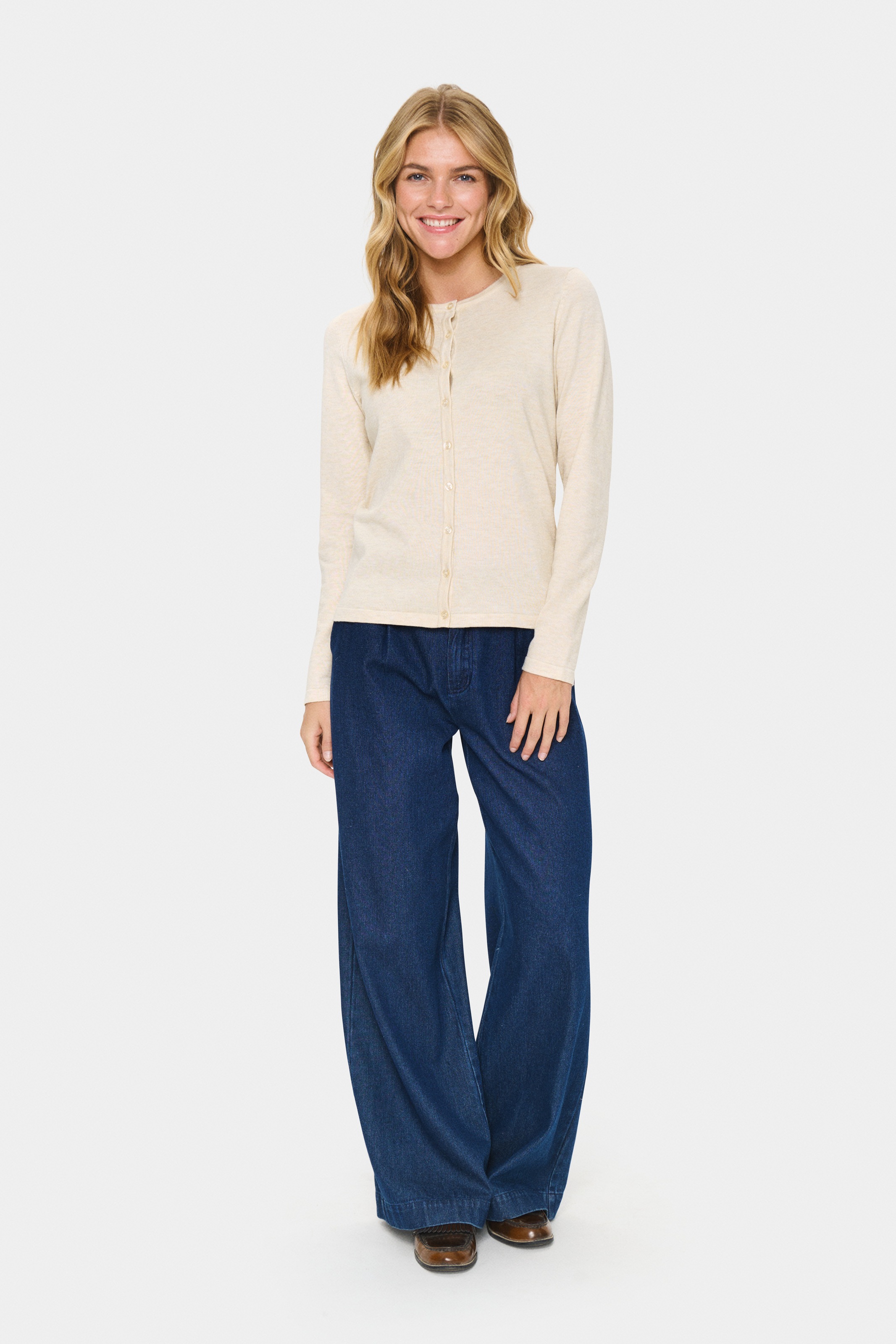 Saint Tropez Strickjacke »A8661, MilaSZ R-Neck Cardigan«