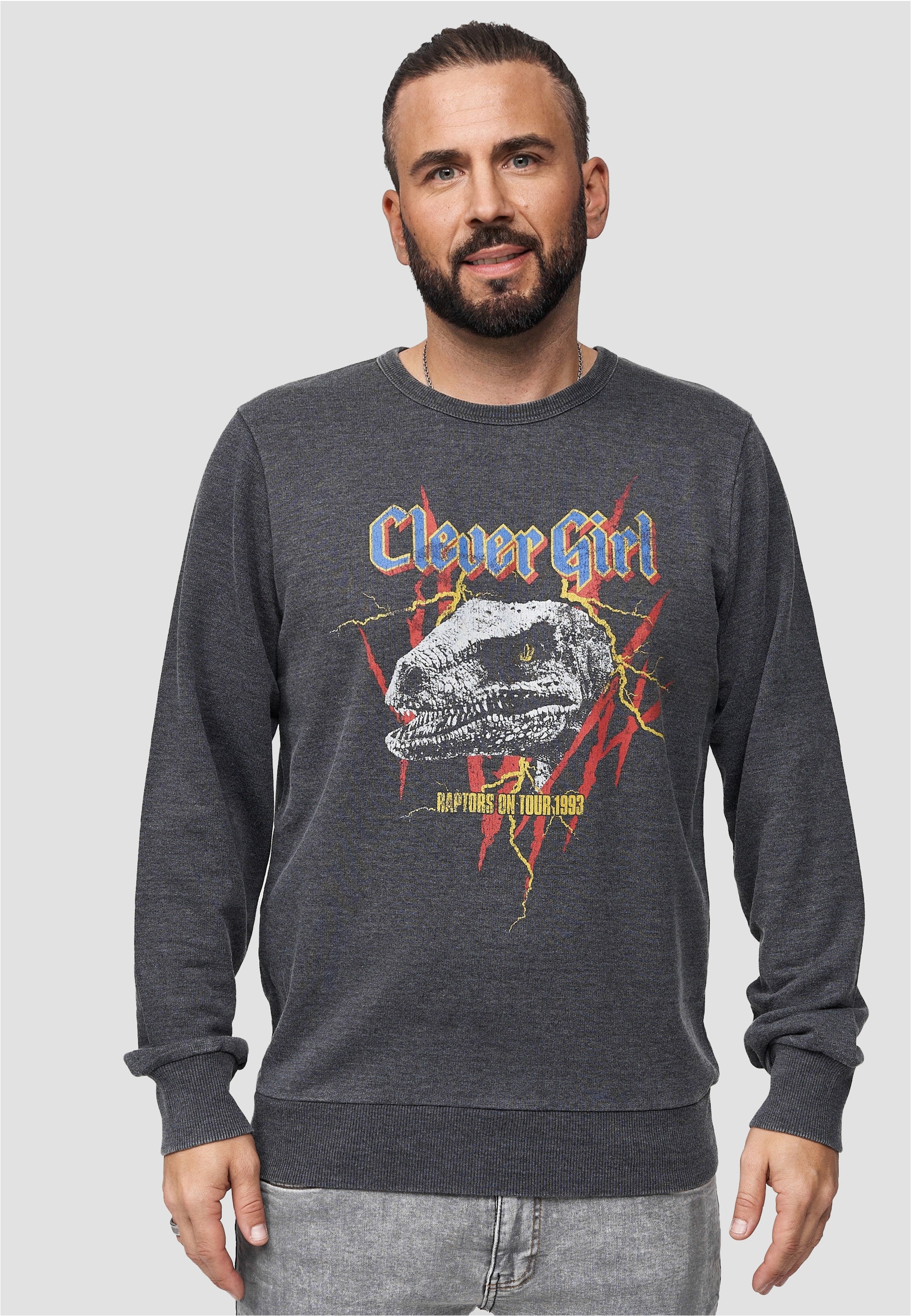 Recovered Sweatshirt "Jurassic Park T-Rex Rock", im lockeren Schnitt günstig online kaufen