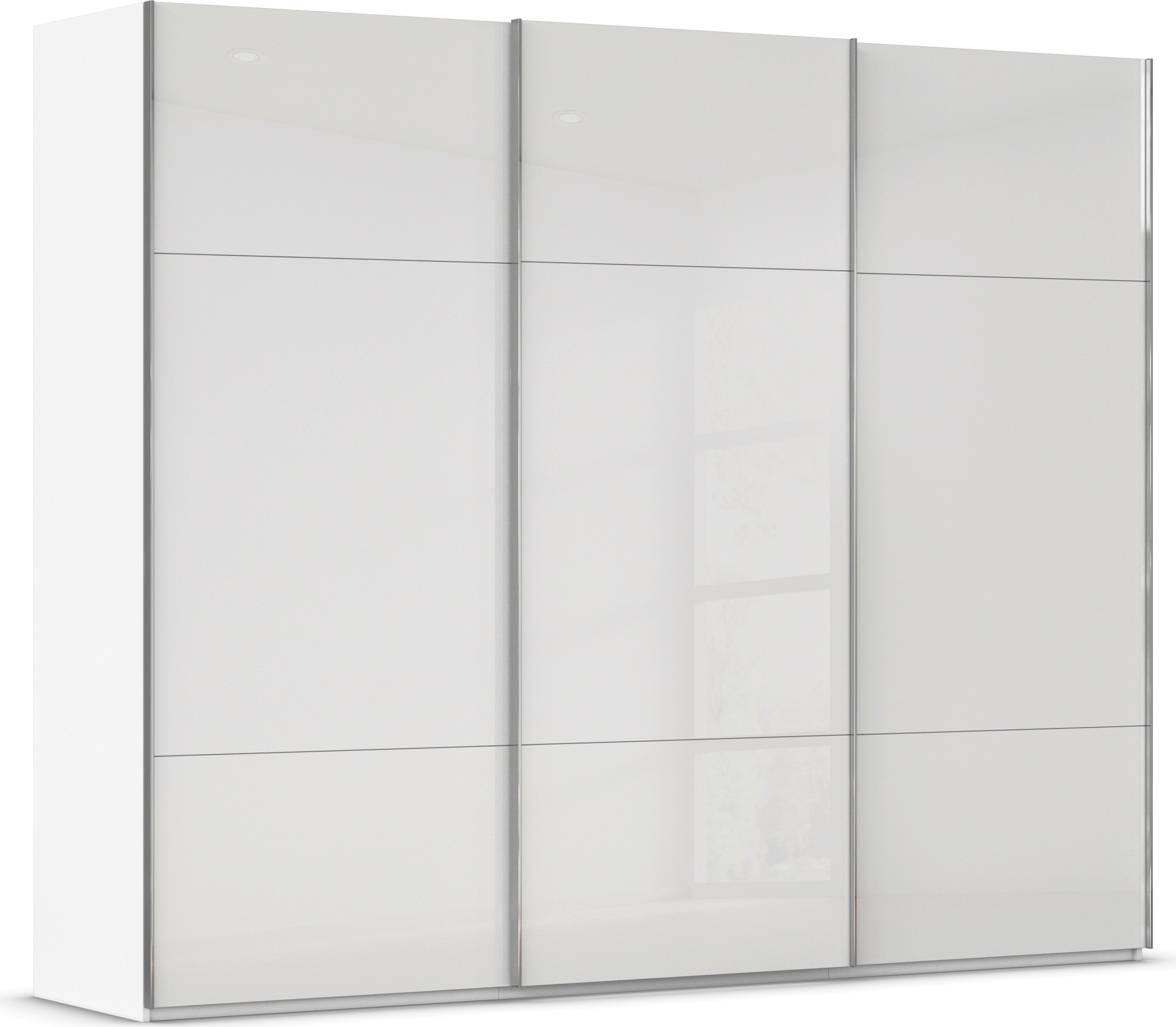rauch Schwebetürenschrank "Kleiderschrank Schrank Garderobe Schlafzimmerschrank CONTIDO" 3 verschiedene Ausstattungen BASIC/CLASSIC/PREMIUM, aus hochwertigem Material in 6 Breiten 2 Griff-Farben MADE IN GERMANY