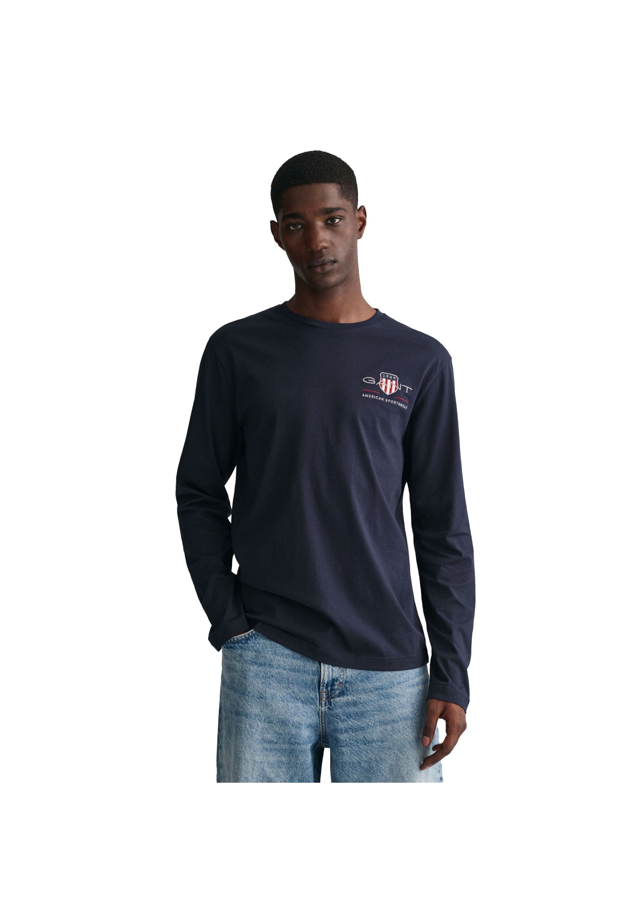 Gant Longsleeve »Longsleeve REGULAR MEDIUM ARCHIVE SHIELD 1er Pack«