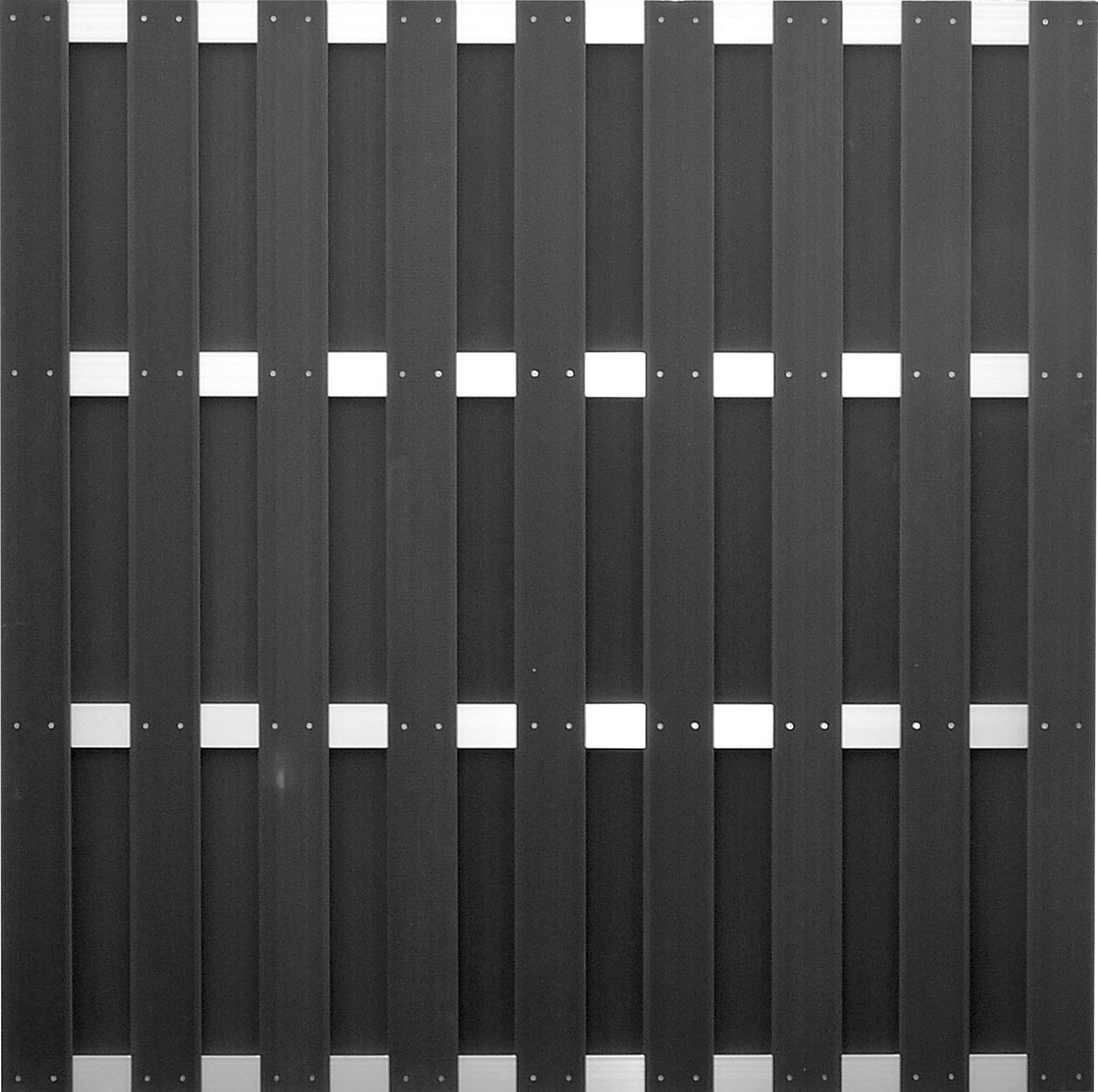 Tetzner & Jentzsch Sichtschutzelement »EL PASO WPC« 15,01 m Gesamtlänge, 190 cm Höhe, inkl. Pfosten und Befestigung