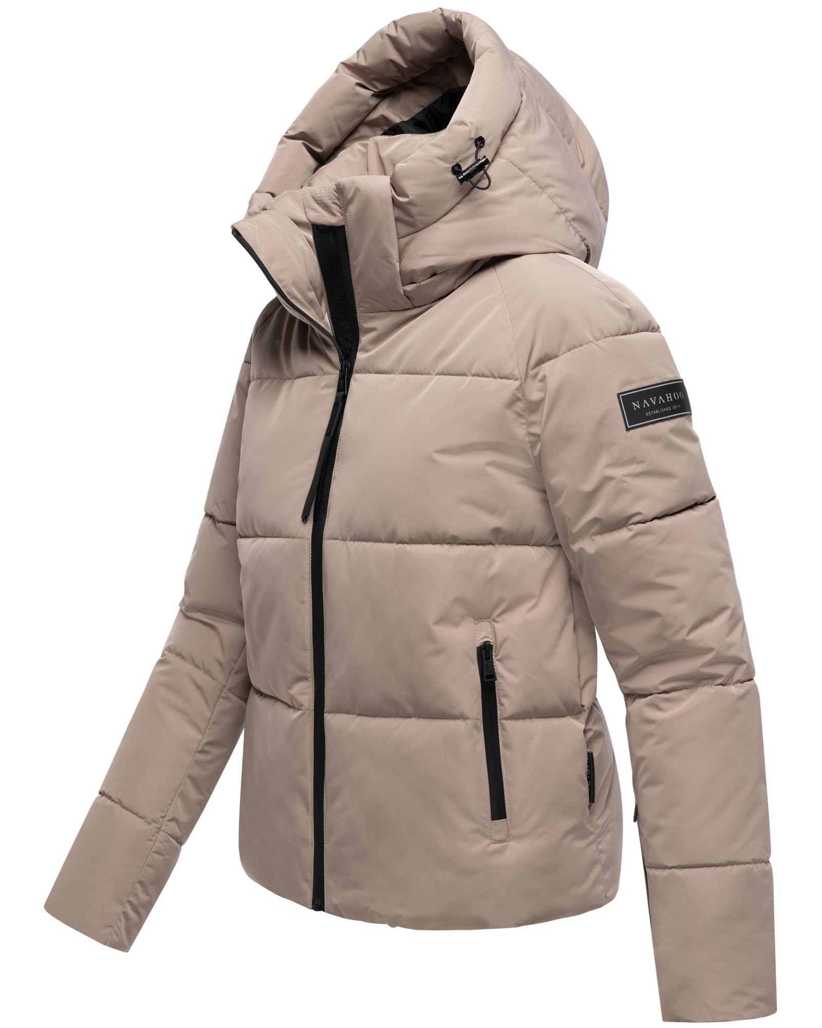 Navahoo Steppjacke »Frostherz XIV«, mit Kapuze, Kurze gesteppte Damen Winterjacke mit abnehmbarer Kapuze