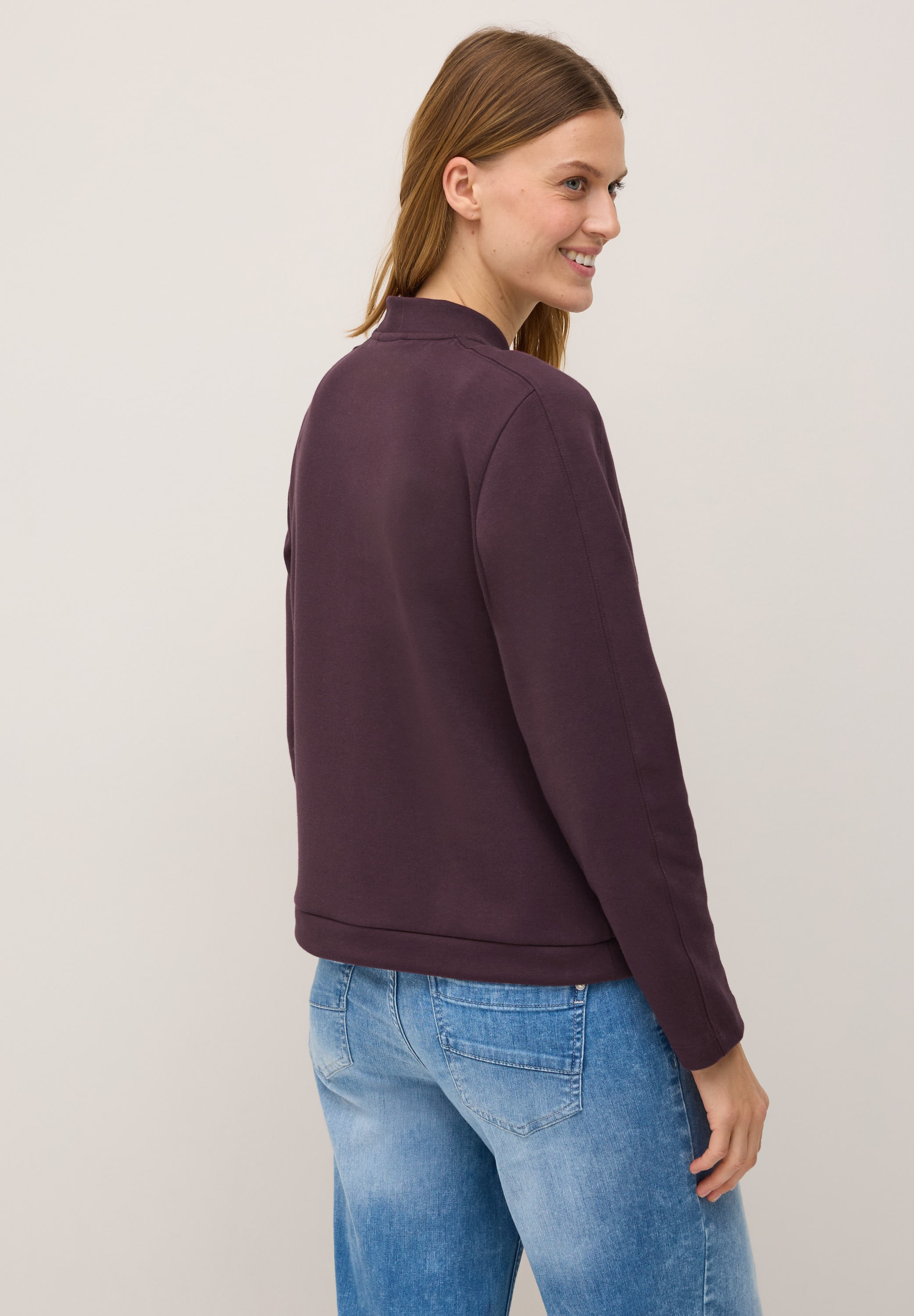 Cecil Sweatjacke, Sweat Blouson mit Tunnelzug und Stehkragen günstig online kaufen