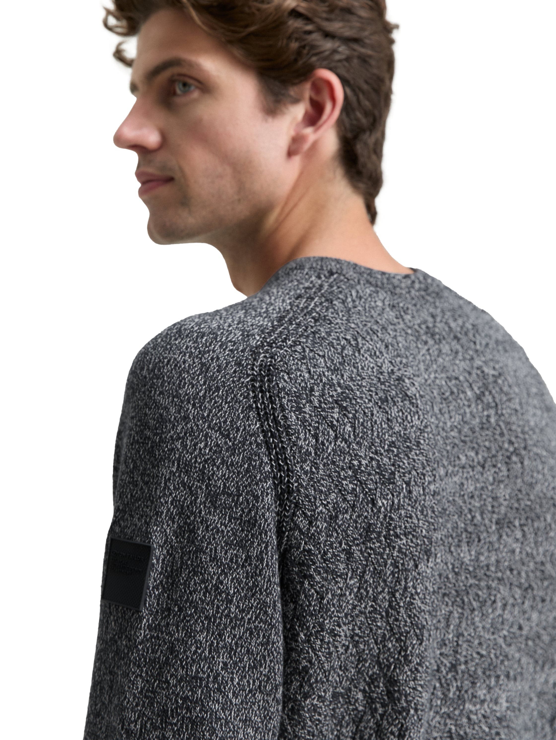 TOM TAILOR Strickpullover, mit Logo Stickerei am Arm