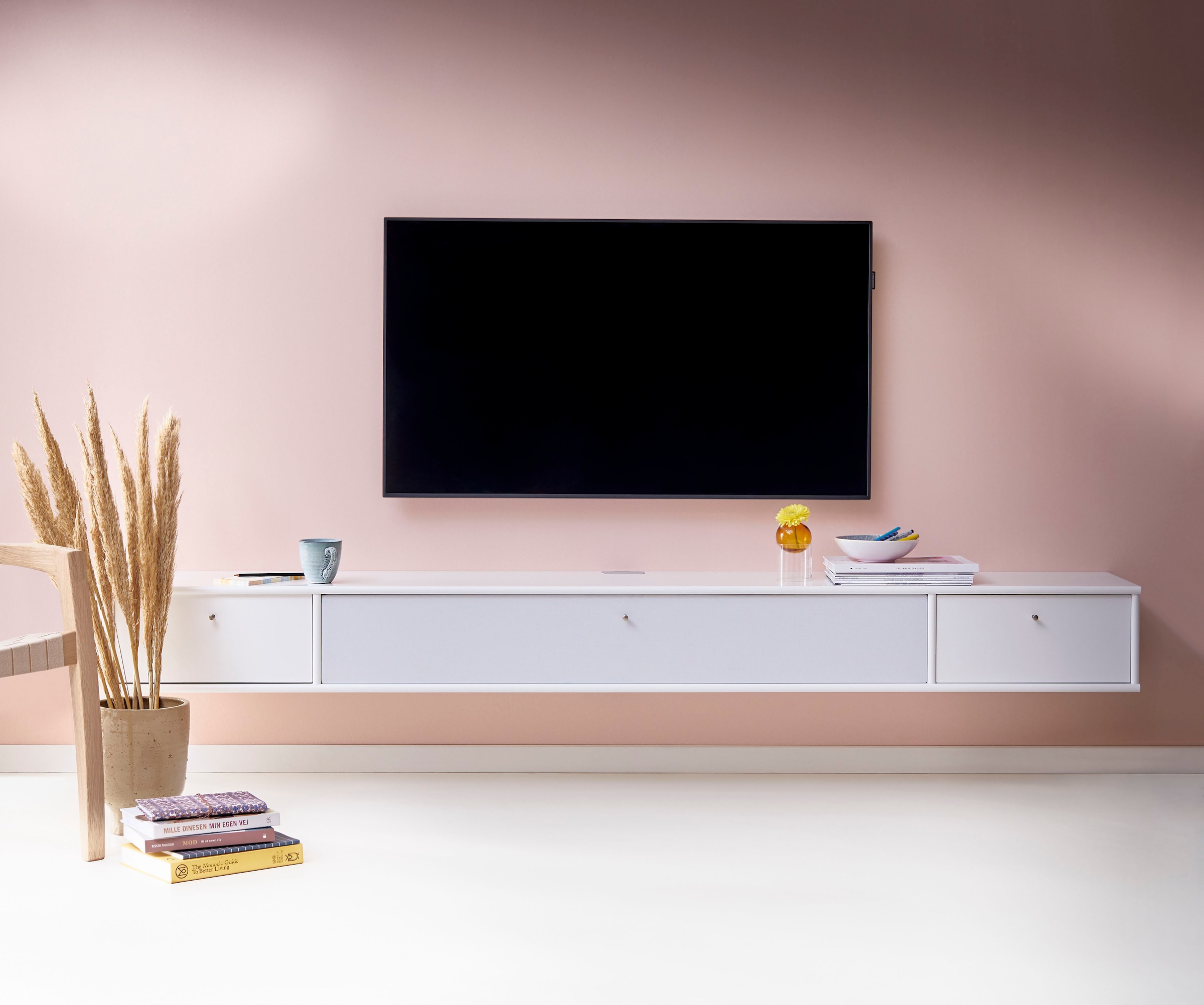 Hammel Furniture TV-Board »Mistral Fernsehschrank, Medienmöbel, Hängend«, mit Schaubladen und Klapptür mit Akustikstoff, Lowboard, B: 220 cm