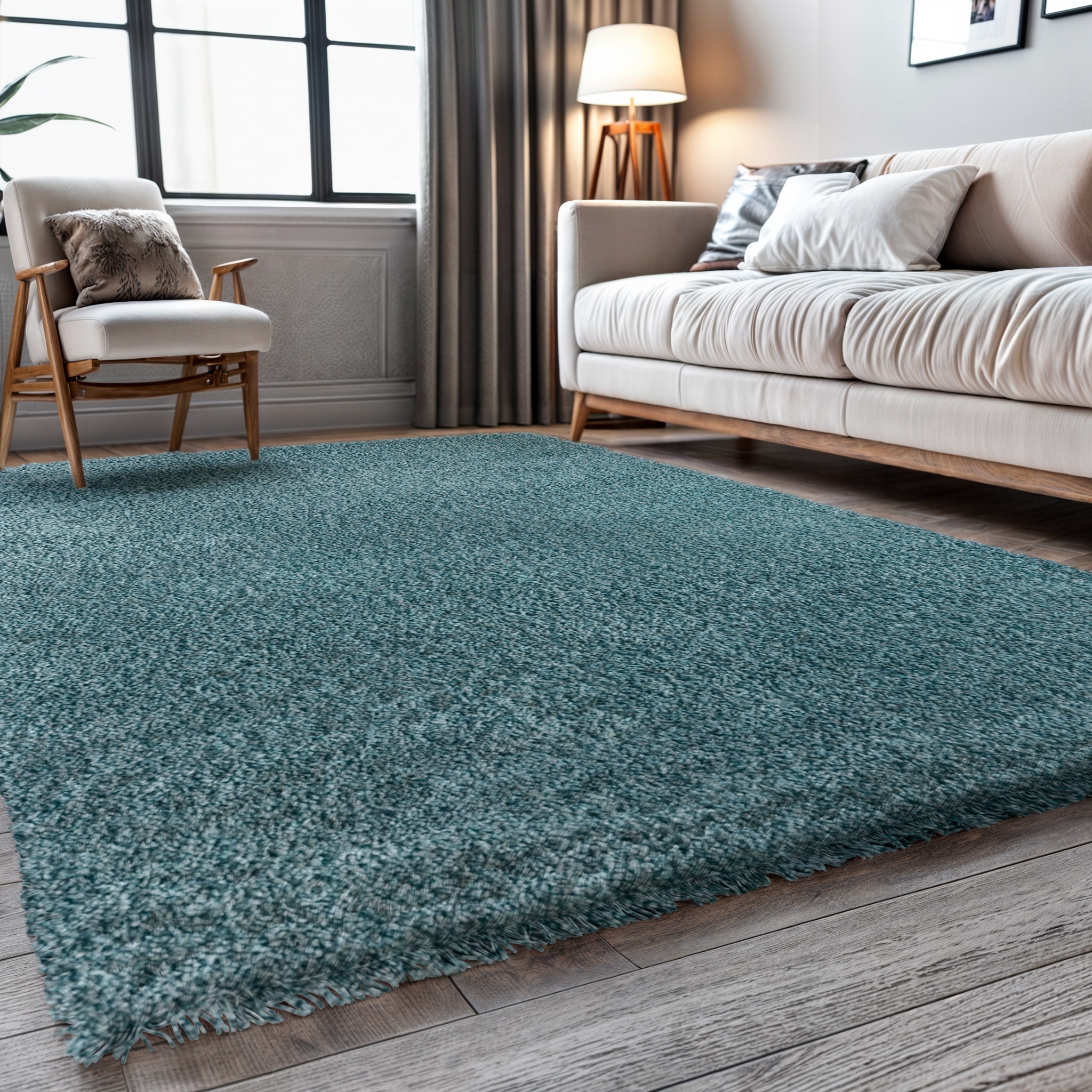 OTTO Home Banji Shag Rug Light Blue 100x150cm