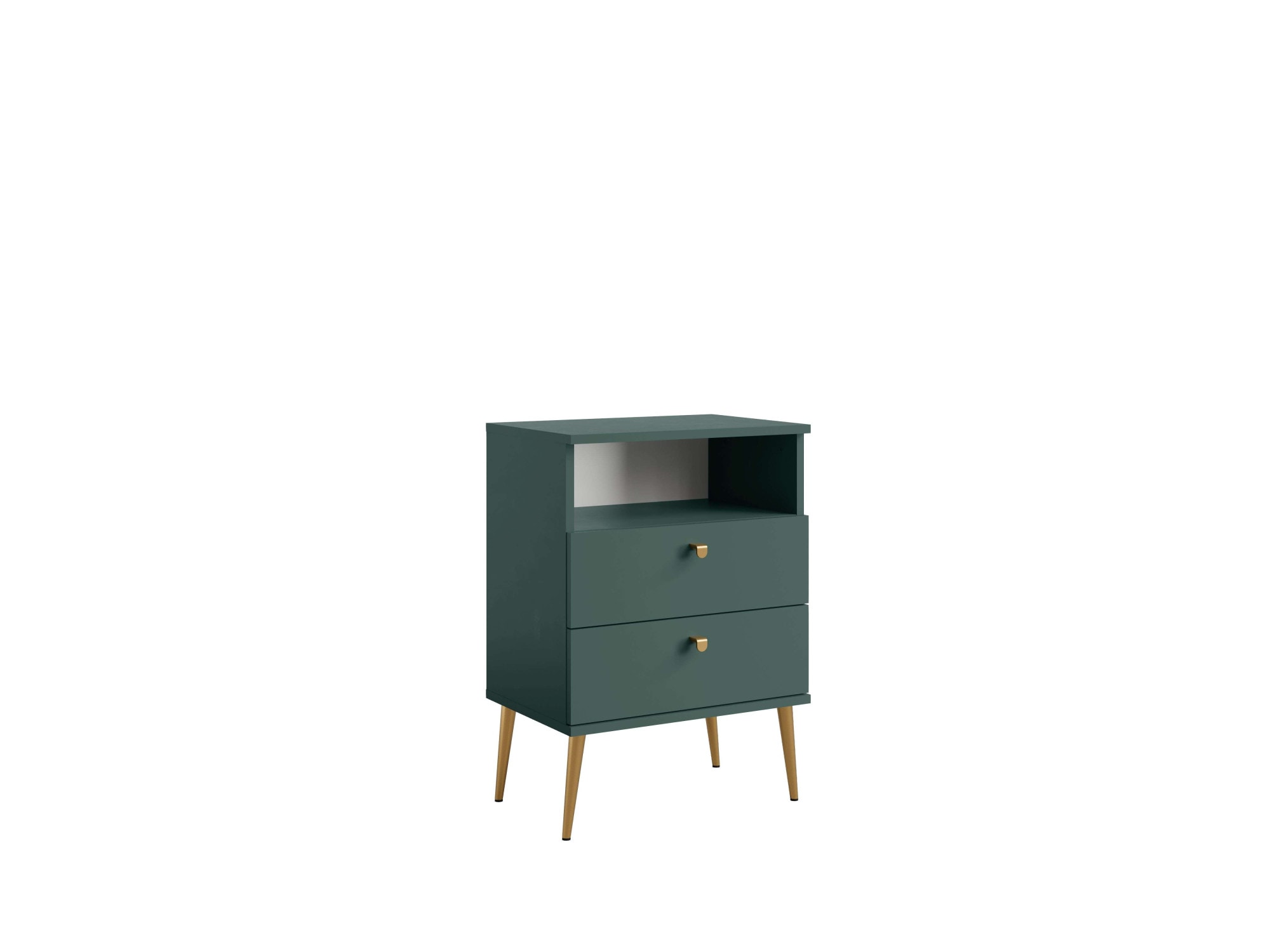 OTTO home Nachttisch "Elyriia Nachtkommode mit 2 Schubladen und Fach, Premium-Qualität" mit viel Stauraum, modernes Design, pflegeleicht und robust