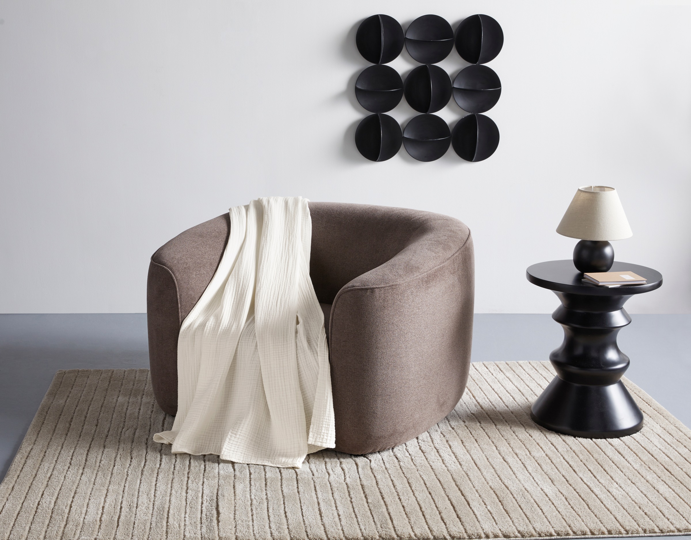 LeGer Home by Lena Gercke Wohndecke "HEVIN" Tagesdecke im Baumwoll-Crinkle- günstig online kaufen