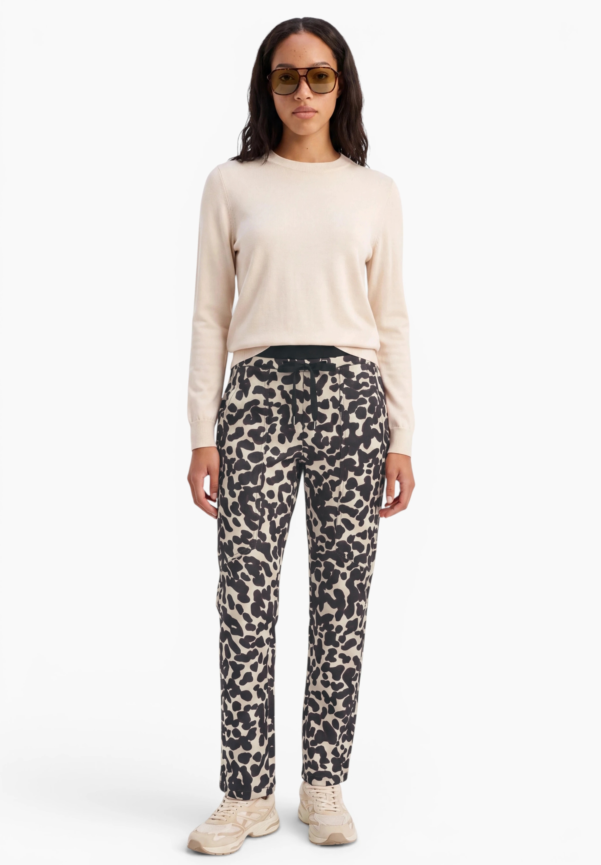 STREET ONE STUDIO Jogger Pants  mit Leo-Muster