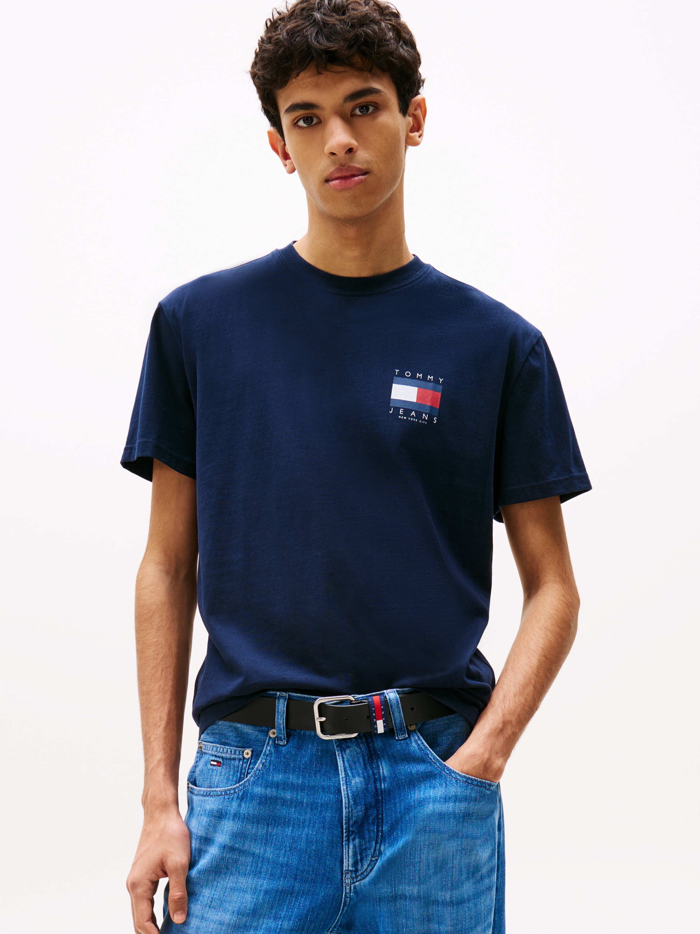 Tommy Jeans T-Shirt "TJM REG FLAG GRAPH BCKPRNT T EXT", Mit Rundhalsausschn günstig online kaufen