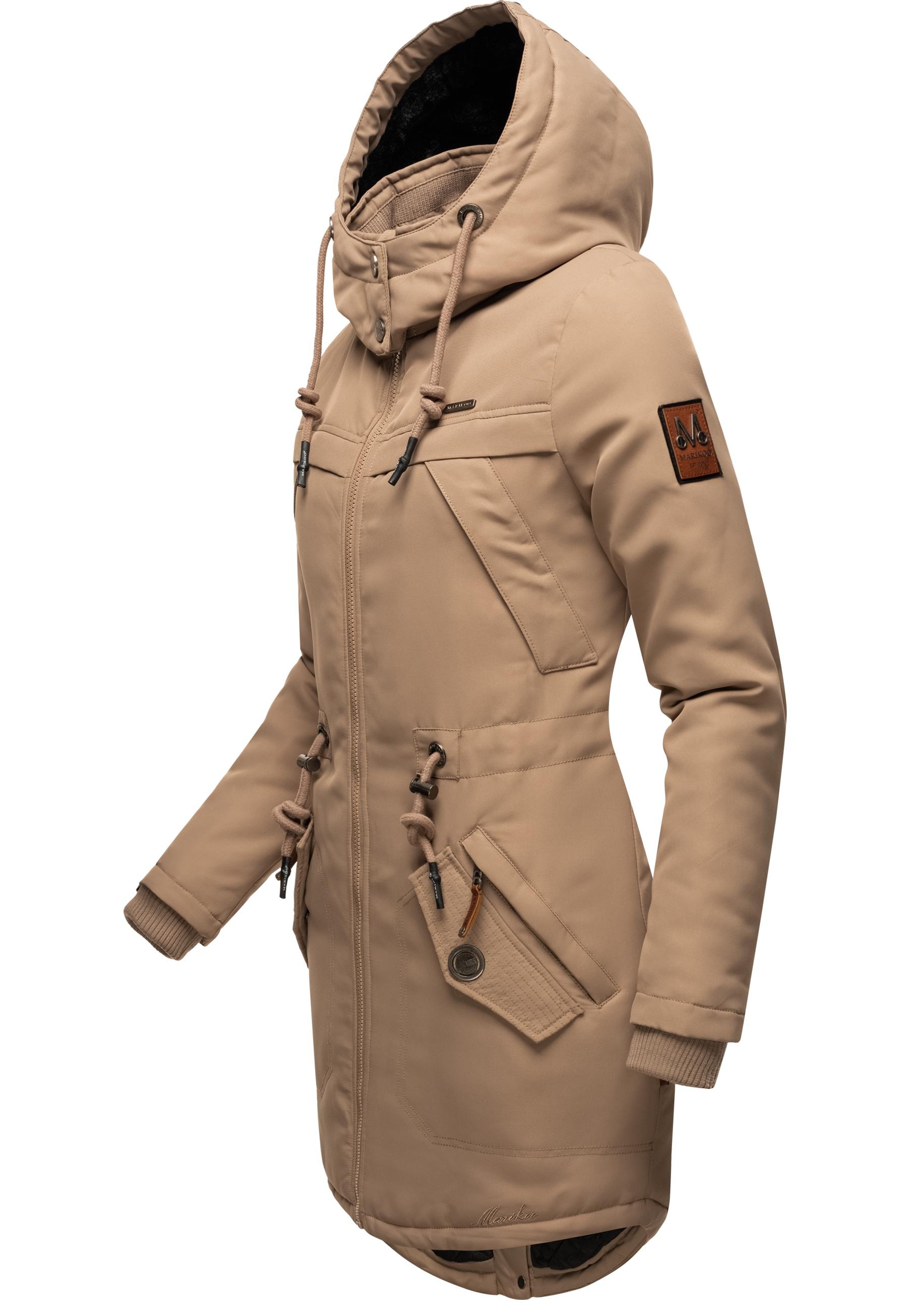 Marikoo Wintermantel "Kamii" sportlicher Damen Winterparka mit abnehmb. Kap günstig online kaufen