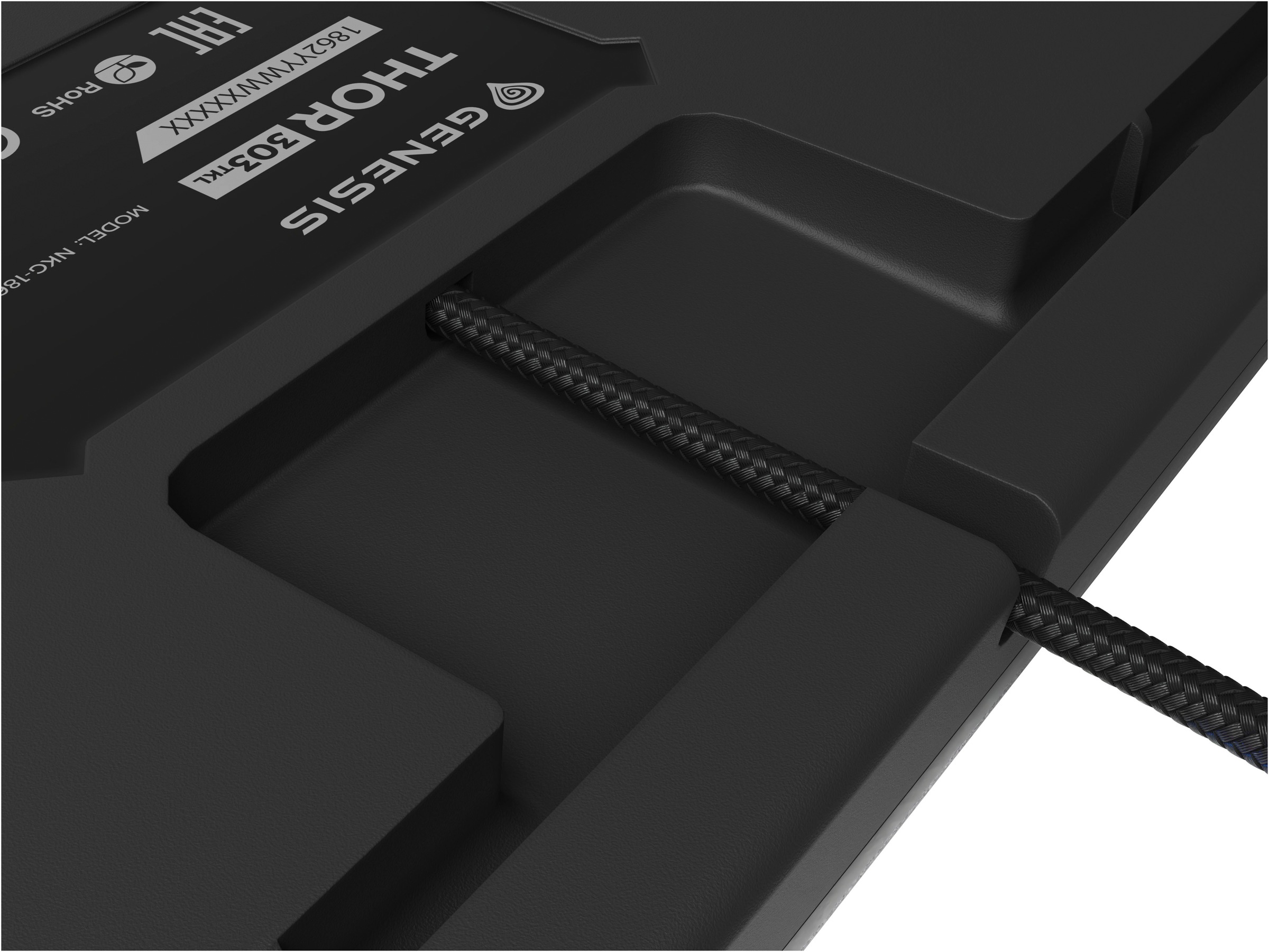 Genesis Gaming-Tastatur »THOR 303 TKL« (Antirutsch-Füße | Funktionstasten | Makrotasten | Multimedia-Tasten | Profil-Speicher | USB-Anschluss | Windows-Sperrtaste)