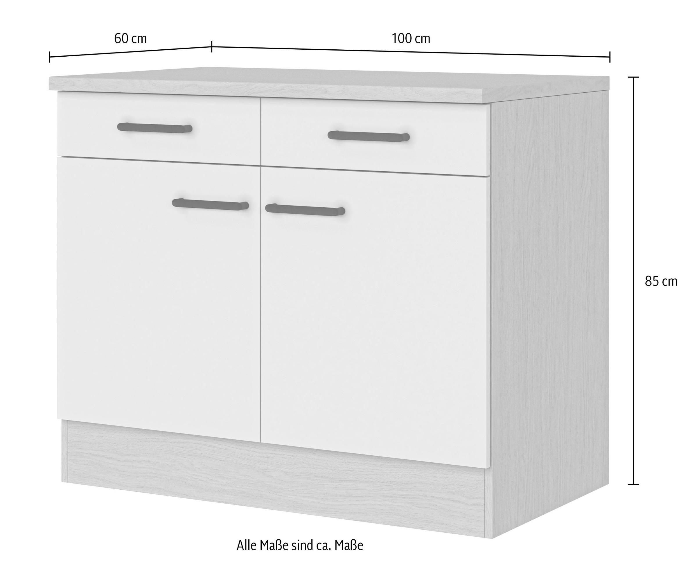 Flex-Well Unterschrank »Creso« 1 Stk. tlg. (B x H x T) 100 x 85 x 60 cm, individuell kombinierbar