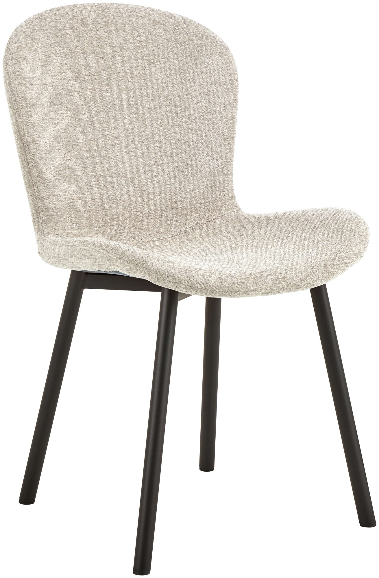 ACTONA GROUP Esszimmer-Set »Essgruppe, Speisetisch mit Stühlen«, (Komplett-Set, 5 St., 1x Tisch + 4x Stühle), Rechteckig Esstisch + 4x Stühle, grau keramik, beige,140x80x75cm