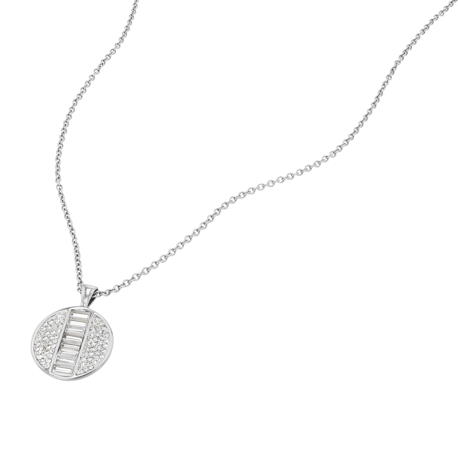 TOM TAILOR Kette mit Anhänger »Schmuck Geschenk Edelstahl Kreis rund« mit Glassteine