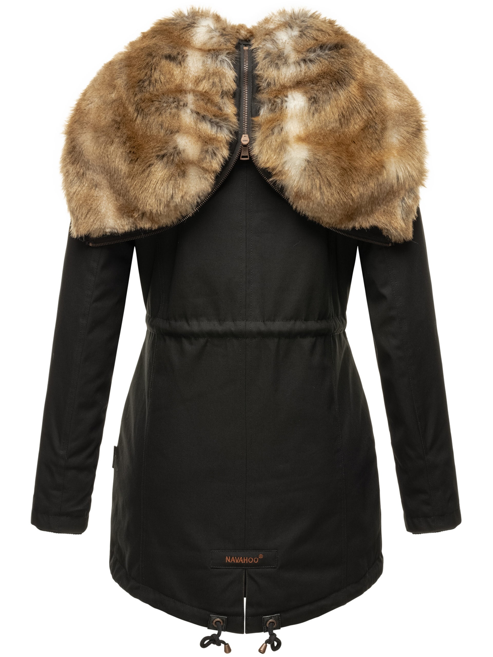 Navahoo Winterjacke »Diamond«, Designer Winterjacke mit Teddyfell gefüttert