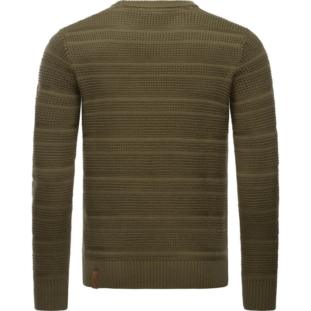 Ragwear Strickpullover »Gabrel«, stylischer Herren Sweatpullover mit Rippbündchen