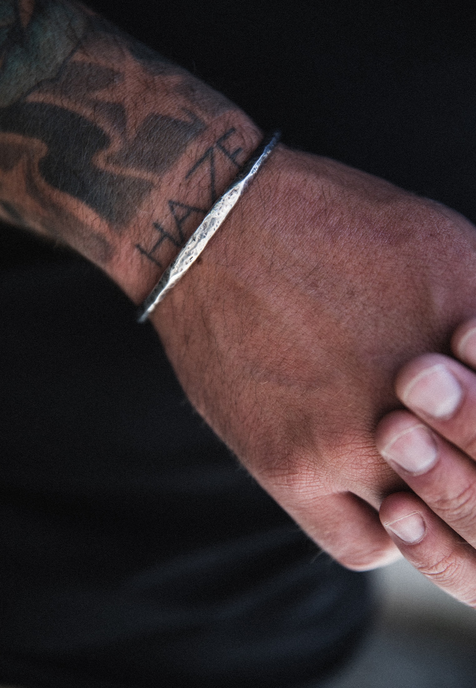 HAZE & GLORY Armreif »Armband Armreif - Death To The Ordinary 925 Silber«