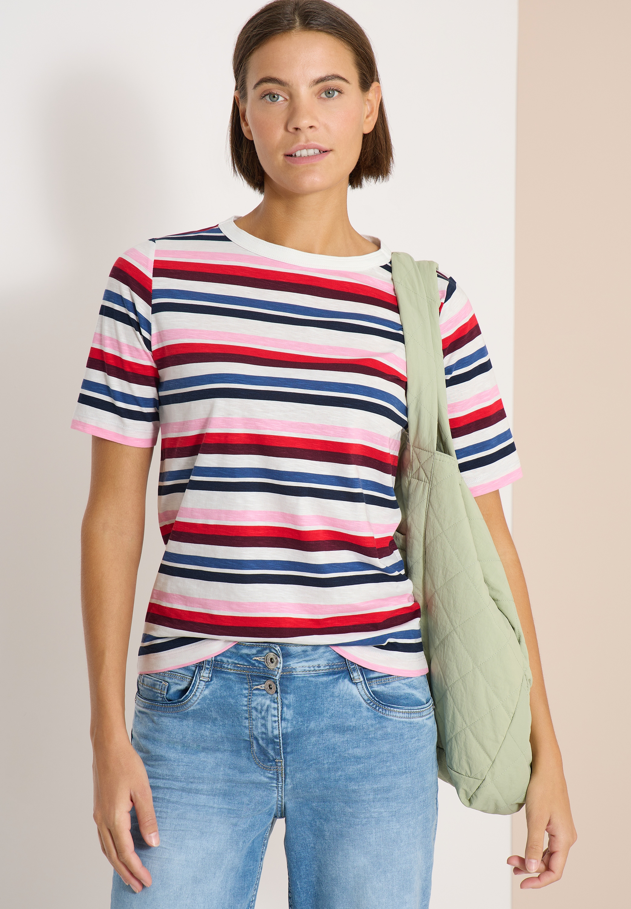 Cecil T-Shirt mit Streifen Muster