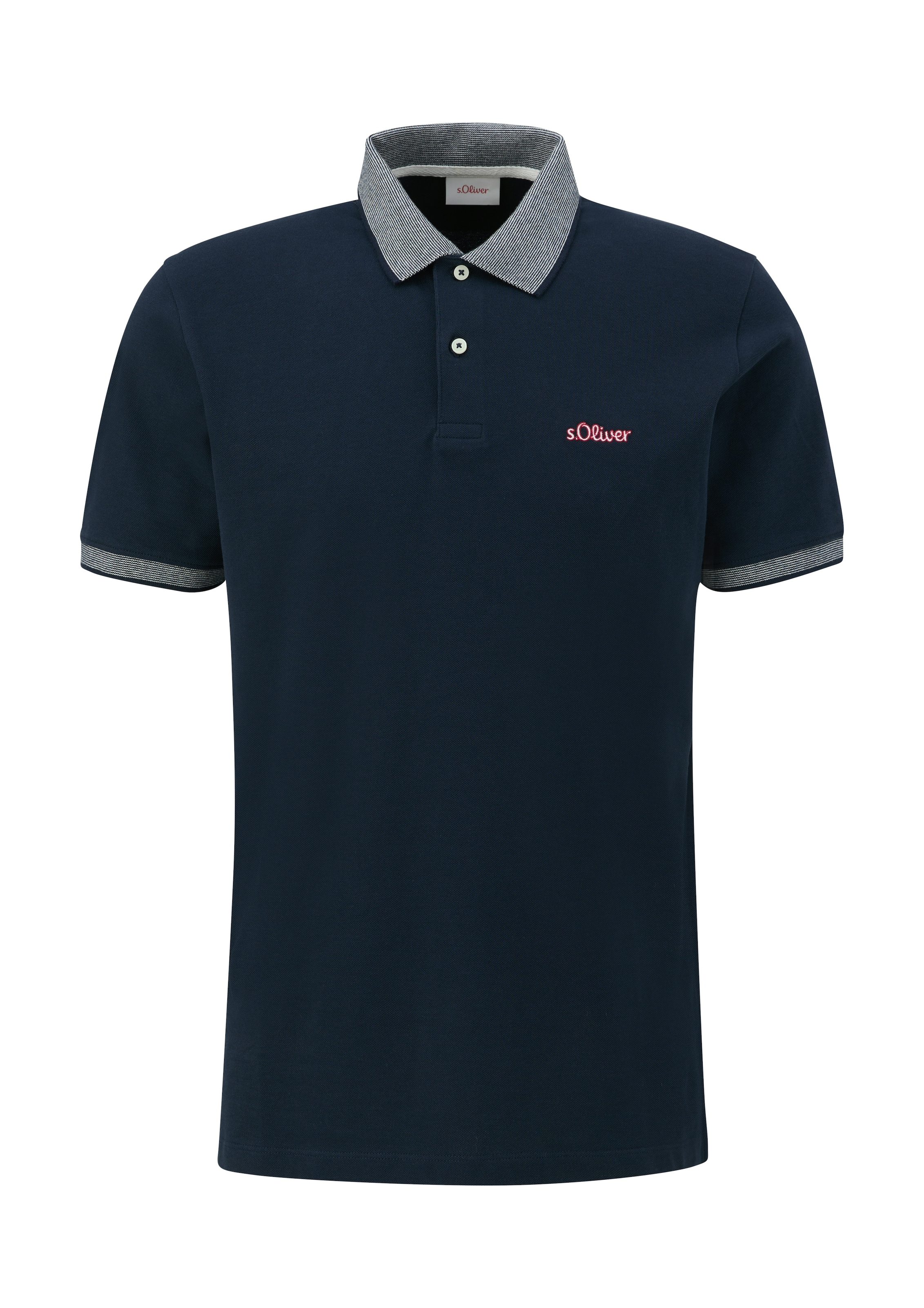 s.Oliver Poloshirt, mit Markenschriftzug