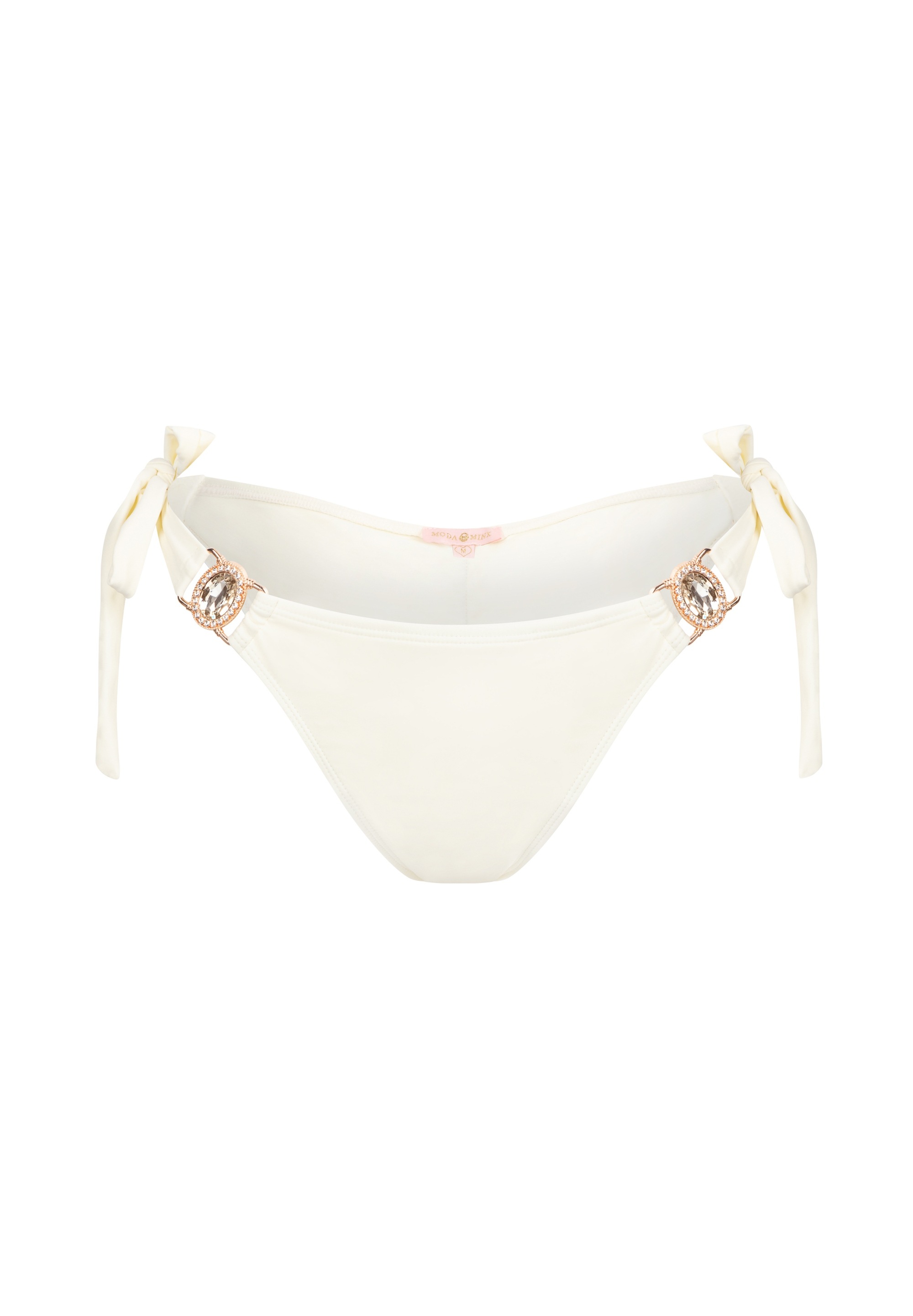 Moda Minx Bikini-Hose »Amour Tie Side Brazilian«, (1 St., Panty), mit stilvollem Steinbesatz