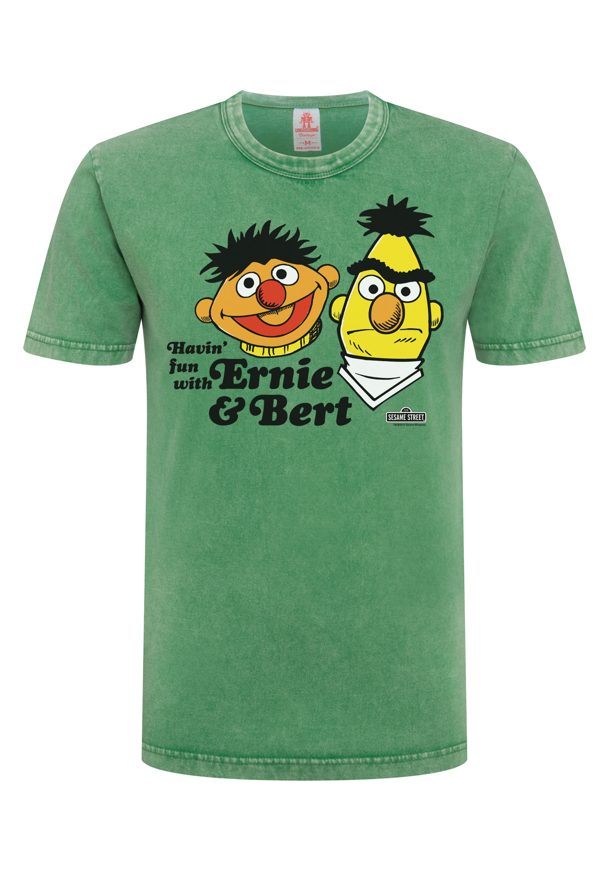 »Sesamstraße bestellen mit Print & lizenziertem BAUR Bert«, LOGOSHIRT für Ernie T-Shirt | -