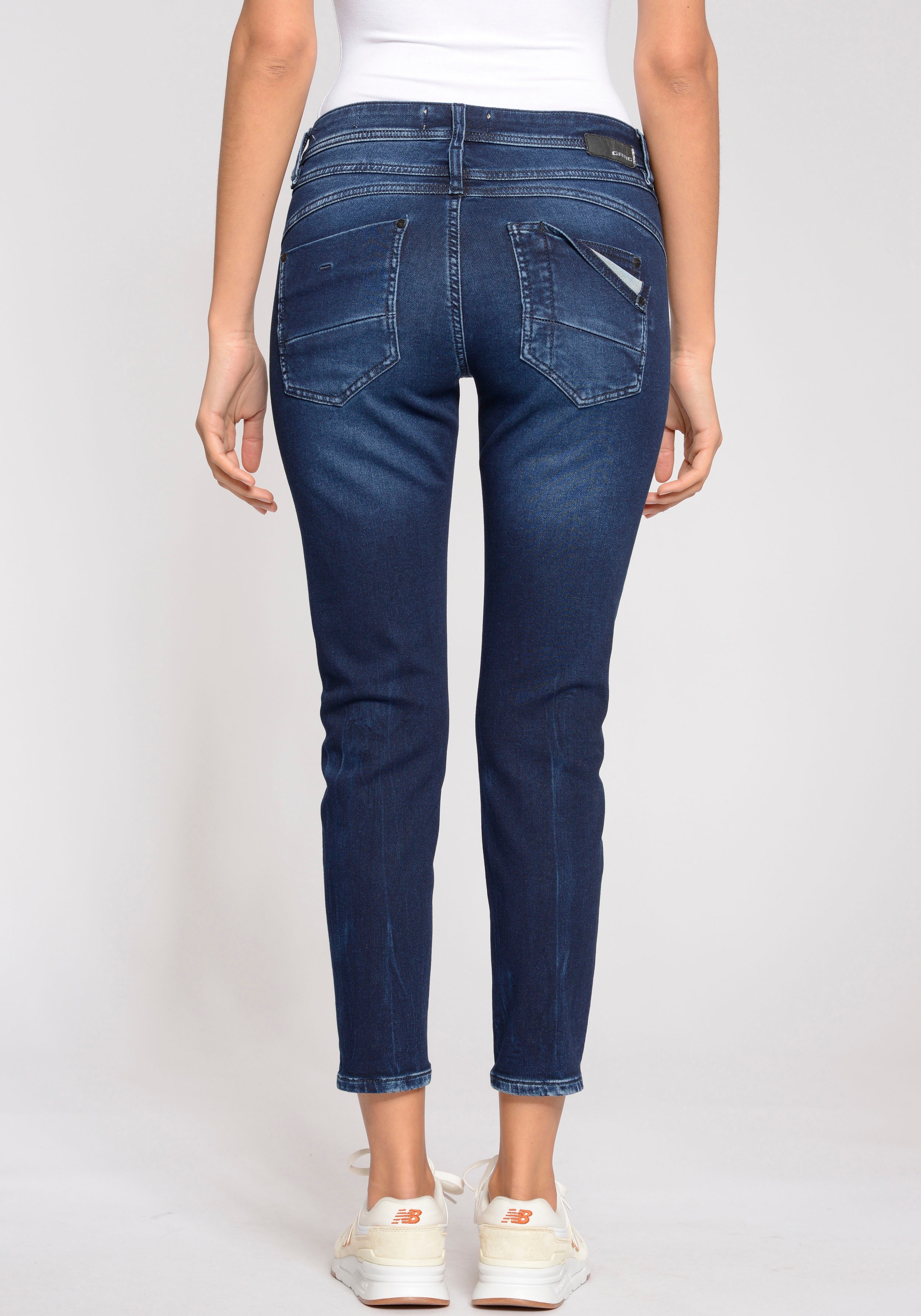 GANG Relax-fit-Jeans "94AMELIE CROPPED" aus robustem Gabardine Stretch günstig online kaufen