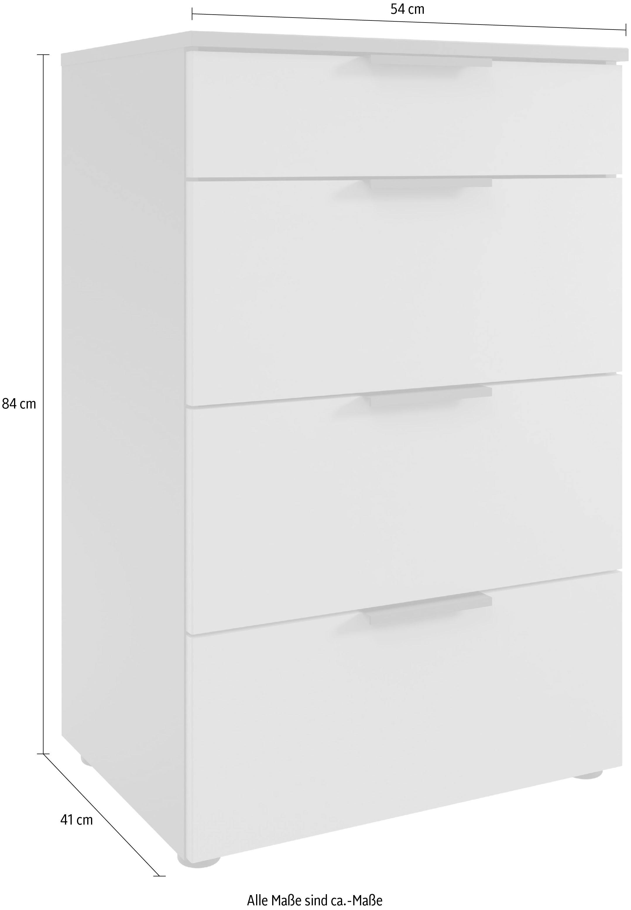Wimex Schubkastenkommode »Oxford by fresh to go, mit 4 Schubladen, MADE IN GERMANY«, (54cm breit,41cm tief, 84cm hoch), Mit Soft-close Beschlägen, in verschiedenen Farben erhältlich