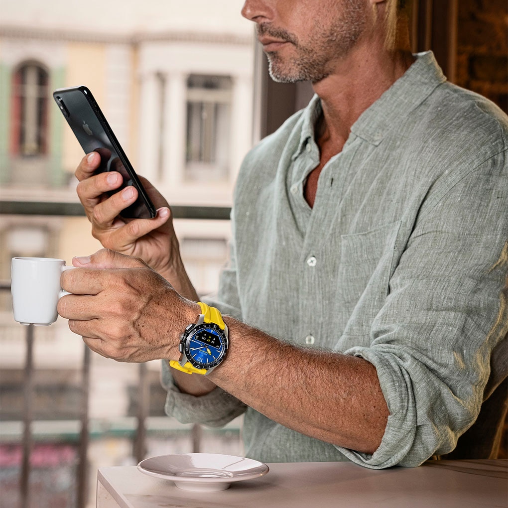 Festina Smartwatch »Connected D«, Quarzuhr, Armbanduhr, Herrenuhr, Schrittzähler, Weltzeit, Stoppfunkt.)