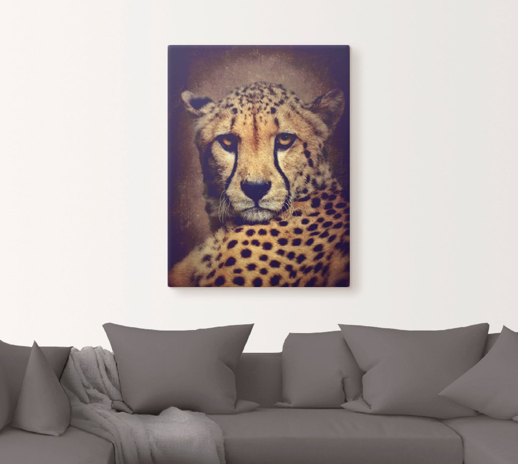 Artland Wandbild »Gepard«, Wildtiere, (1 St.), als Leinwandbild, Wandaufkleber in verschied. Größen