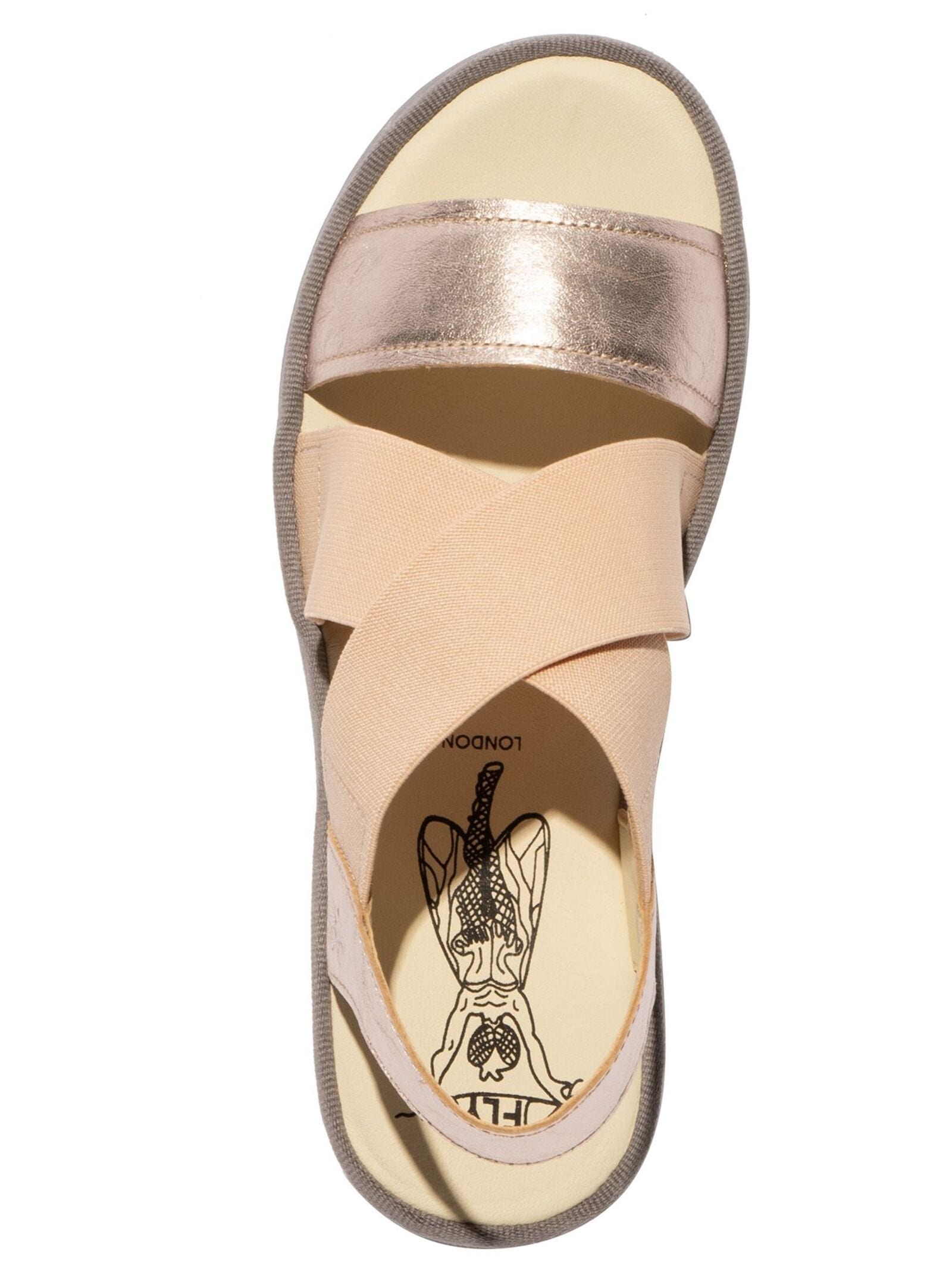 Fly London High-Heel-Sandalette »Fly London Sandalen Leder/Textil«
