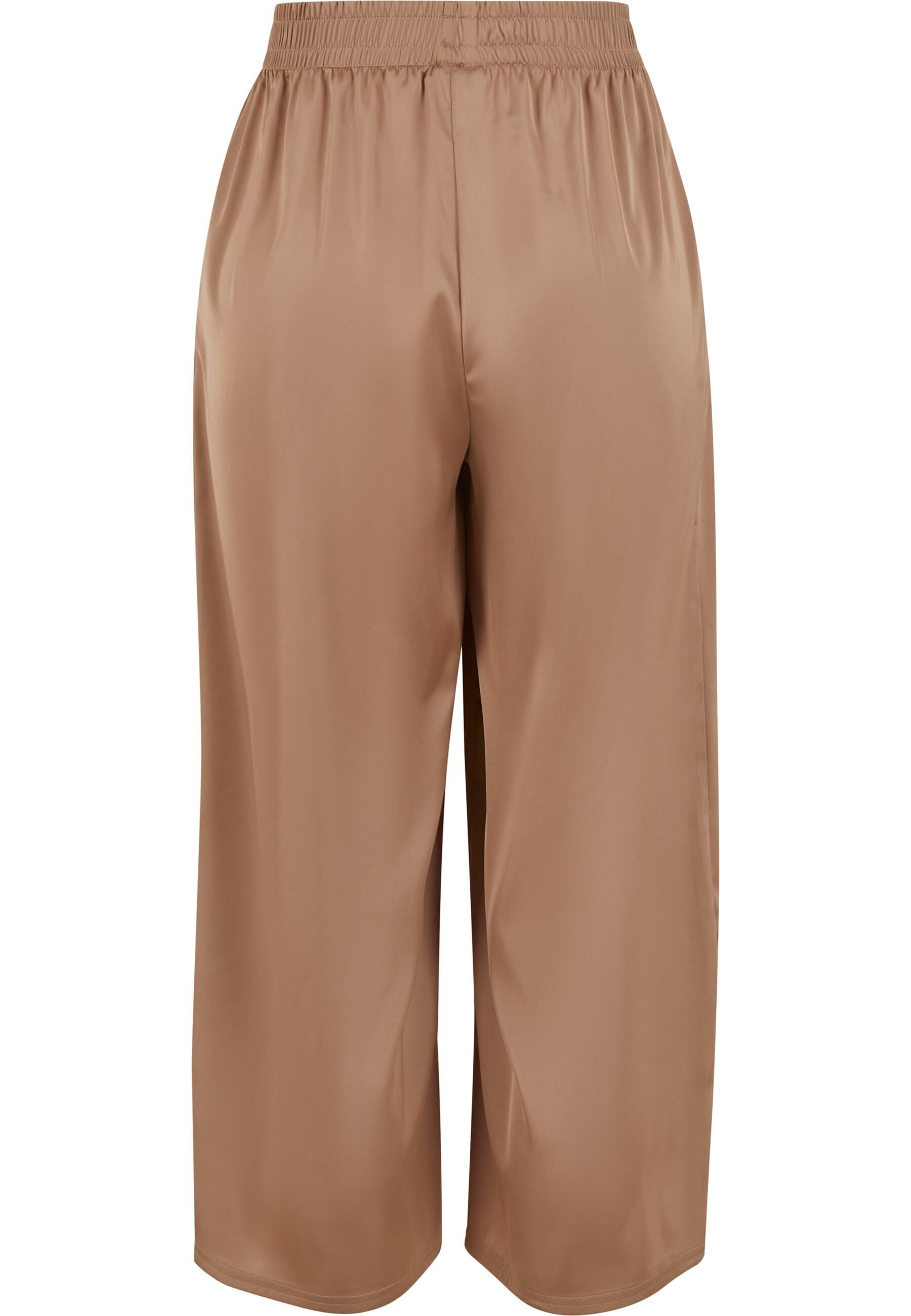 URBAN CLASSICS Stoffhose »Urban Classics Ladies Satin Wide Leg Culotte«, (1 tlg.)