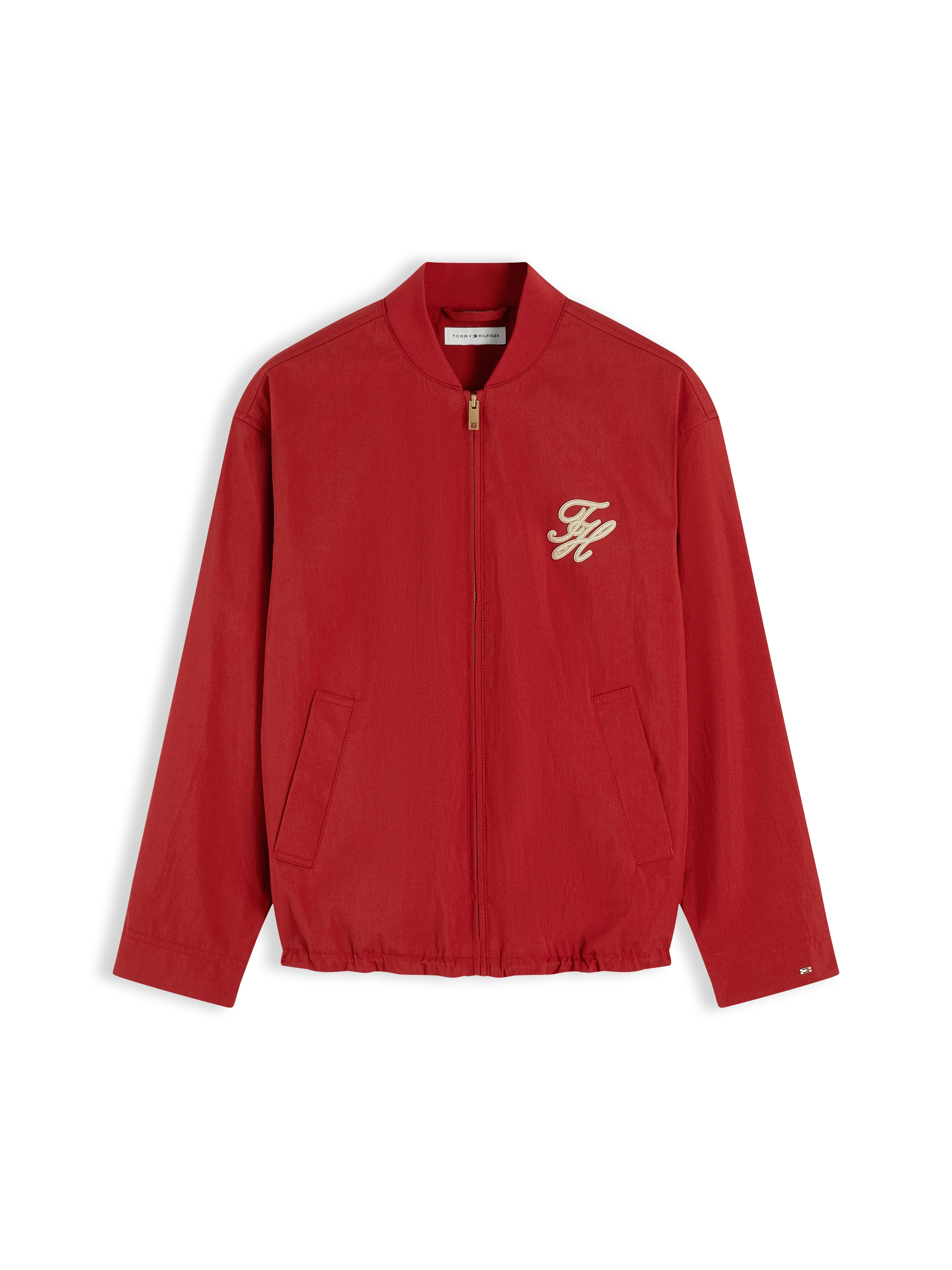 Tommy Hilfiger Bomberjacke »COTTON BOMBER« ohne Kapuze Baumwollmischung, mit Logostickerei