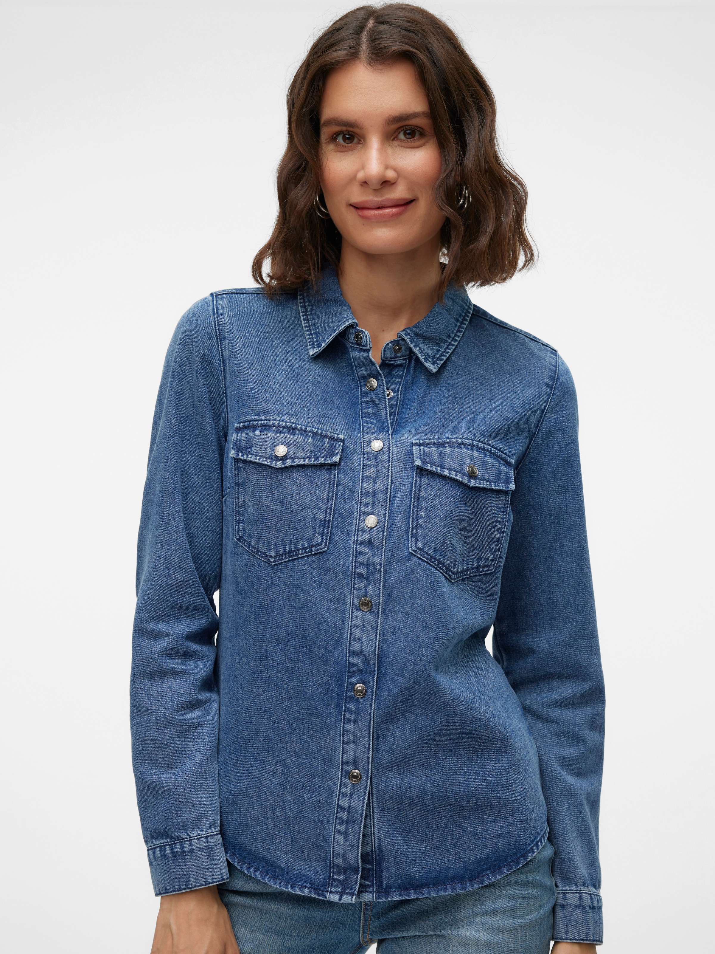 Vero Moda Jeansbluse »VMJENNIE LS DENIM SHIRT MIX NOOS«