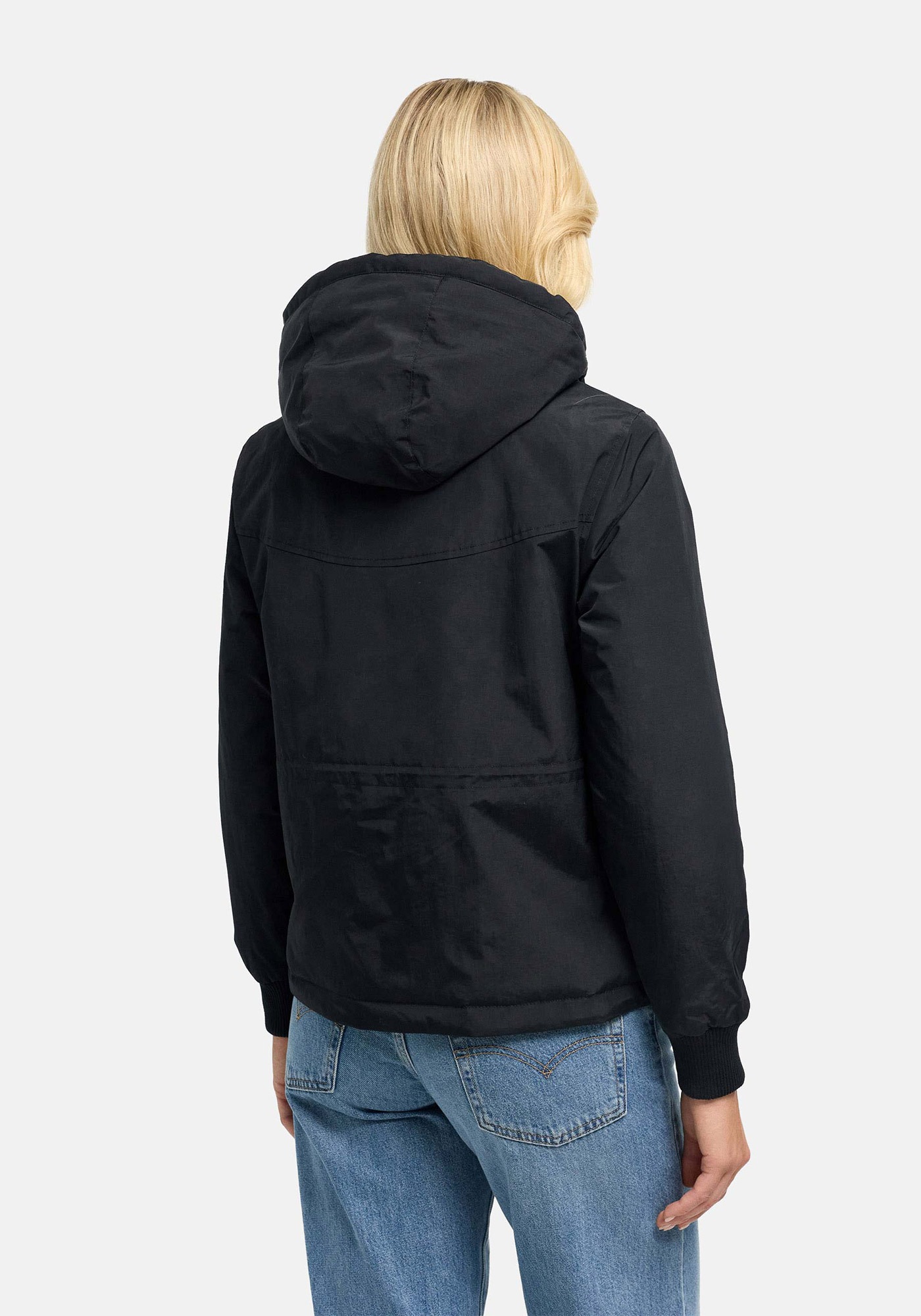 Marikoo Winterjacke »Vivii« mit Kapuze Softshelljacke mit Kapuze und Kontrast-Reißverschlüssen