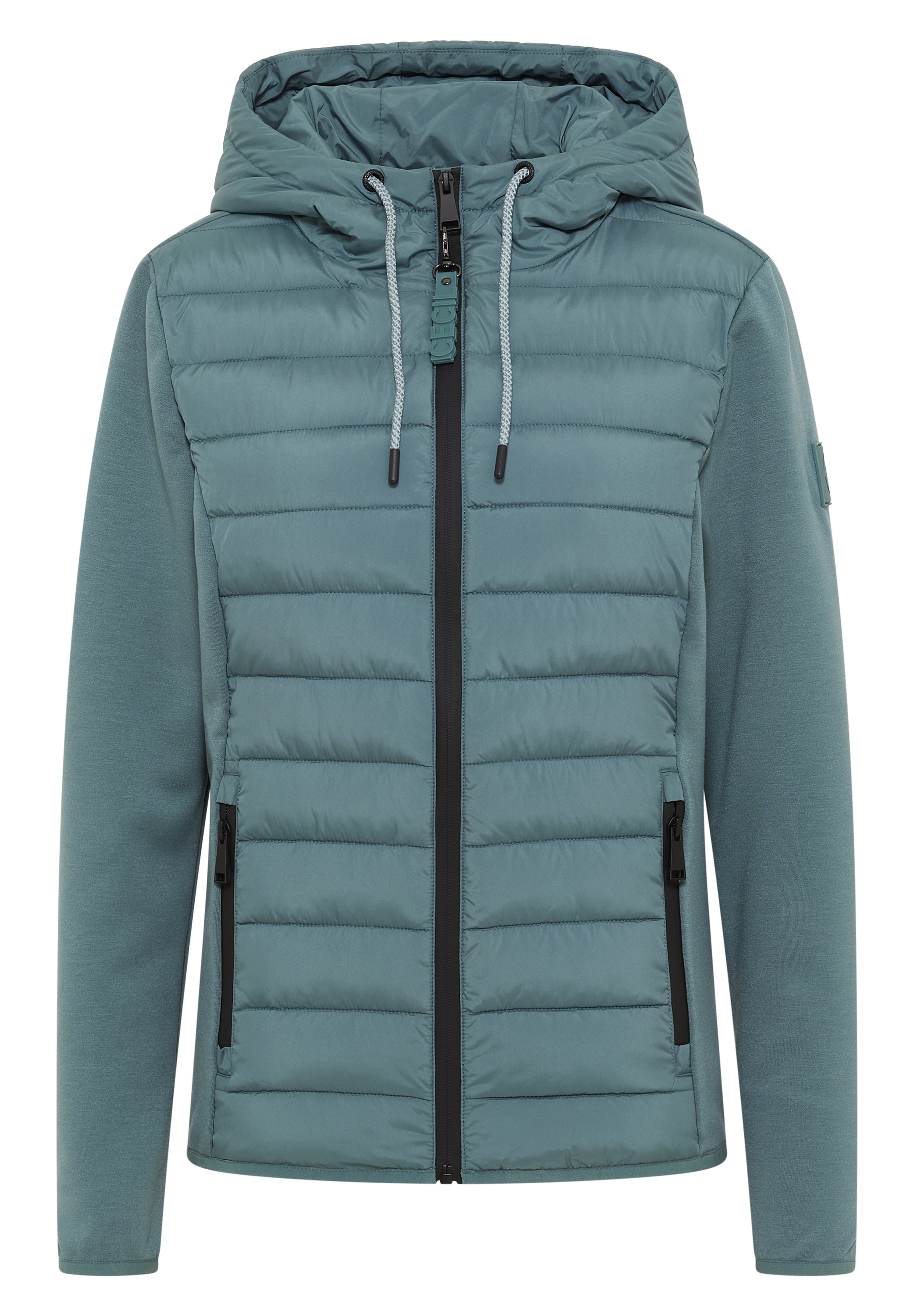 Cecil Steppjacke, mit Kapuze, aus softem Materialmix