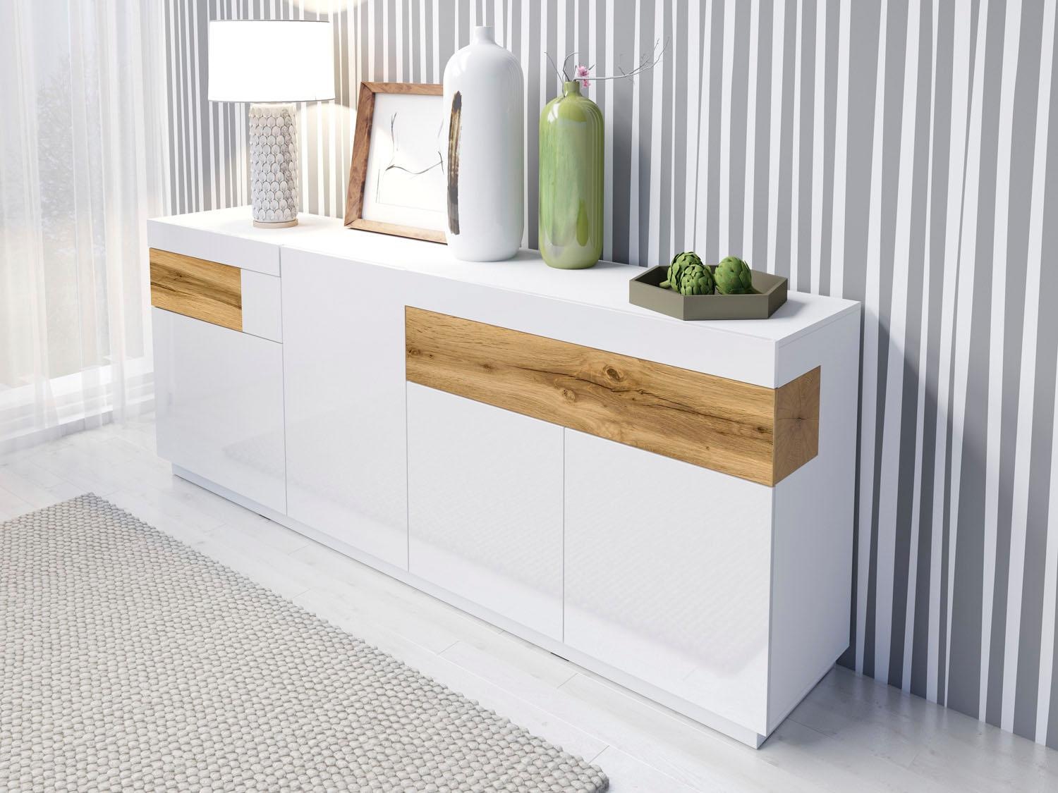 OTTO home Sideboard "SILKE" Breite 218, 5 cm günstig online kaufen
