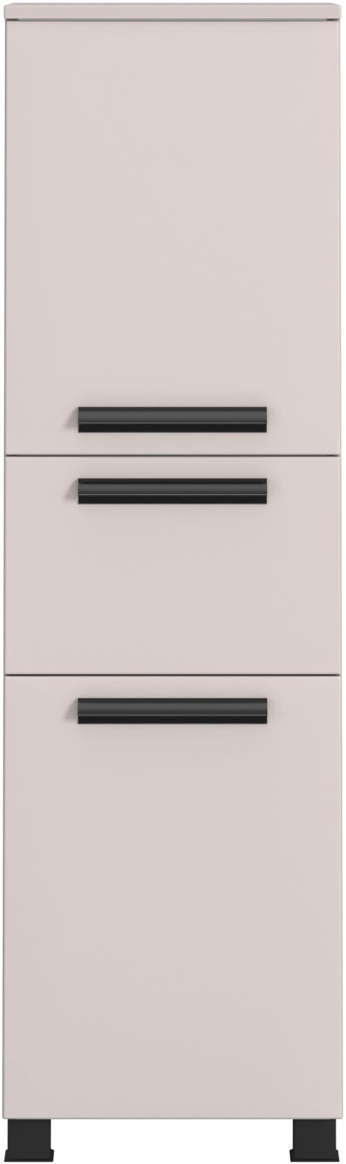 welltime Midischrank »SALVADA, Midischrank 40 cm, gedämpfte Scharniere, Softclose«, Kaschmir, Front und Korpus aus hochwertigen MDF, Anti-Finger-Print