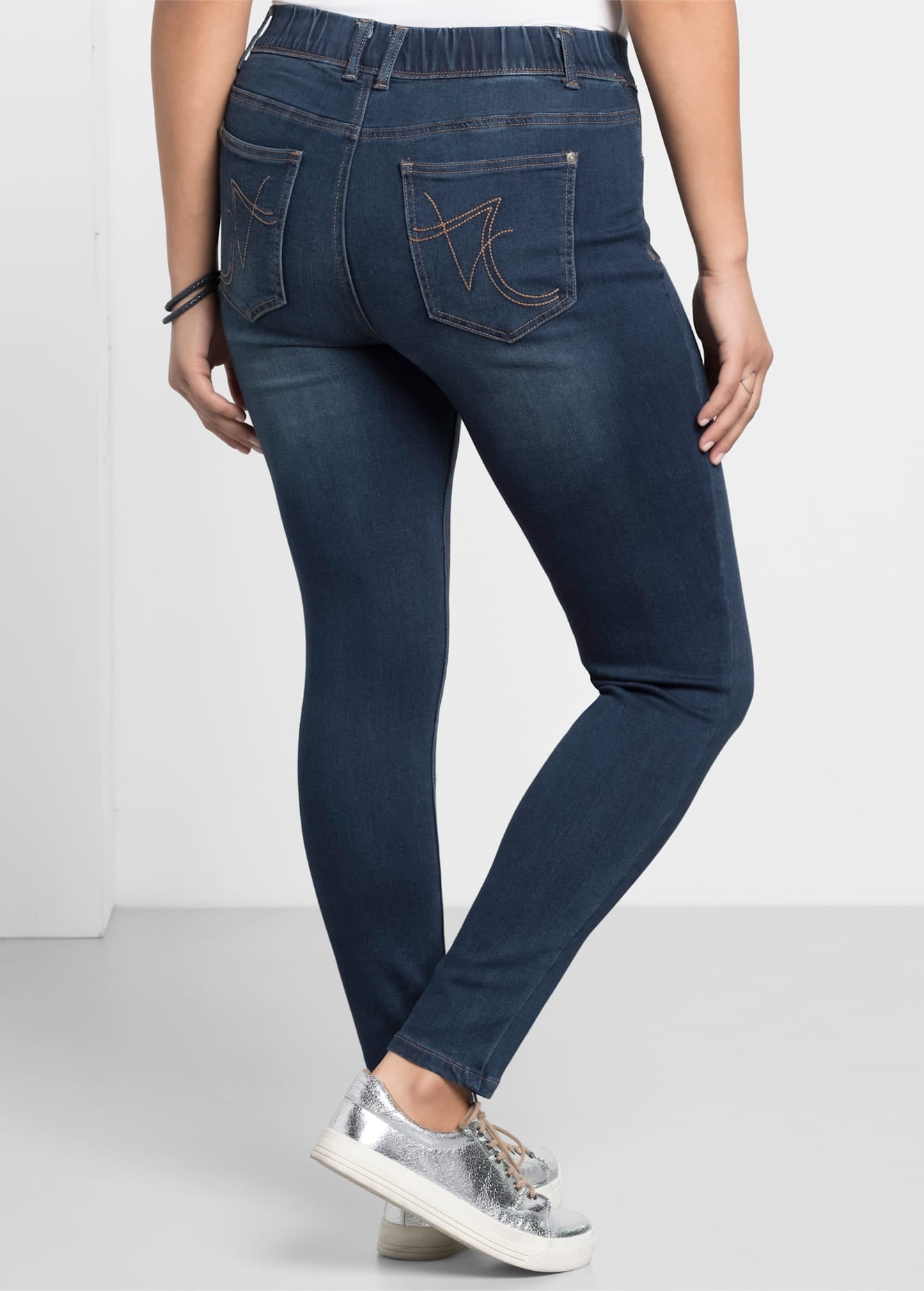 Sheego Jeansleggings, (1 tlg.)