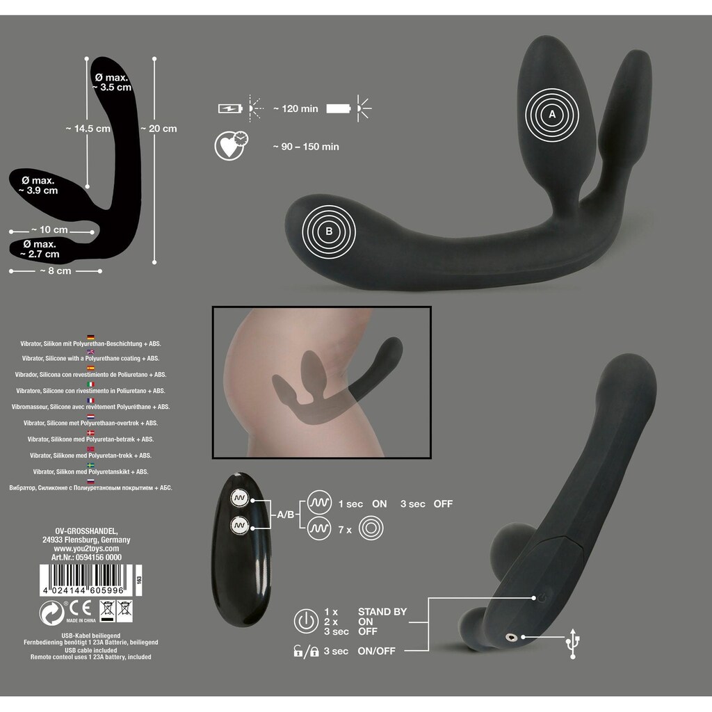 You2Toys Umschnallvibrator »Vibr. Strapless«