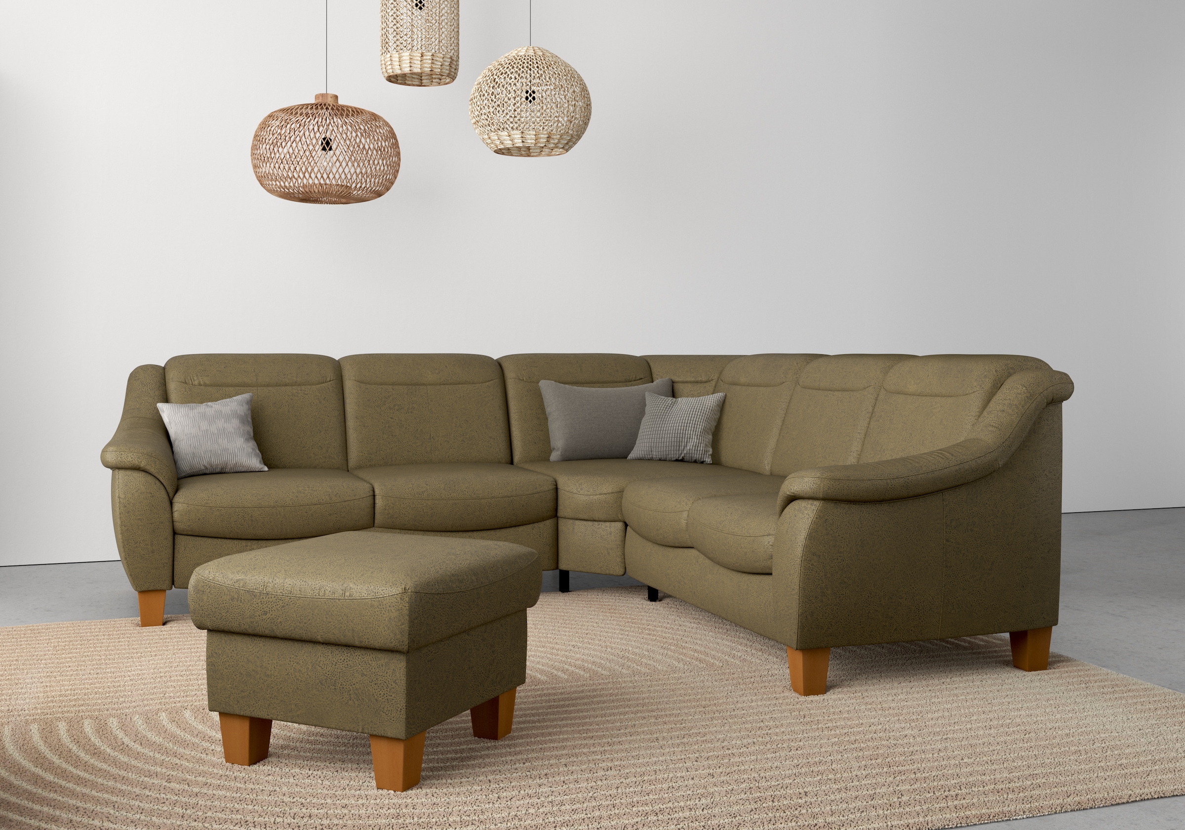 Home affaire Stauraumhocker »Caldera« Stauraum, auch in Easy Care-Bezug für einfaches Reinigen mit Wasser