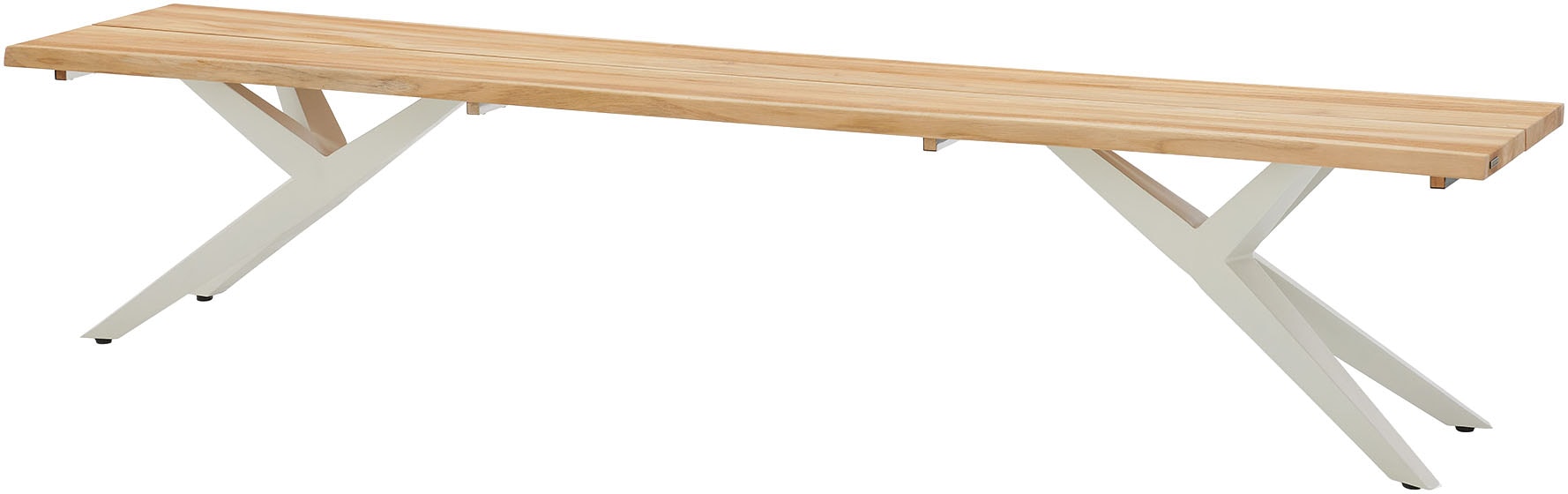 Musterring Sitzbank "Freilicht Bänke" 1 Stk. tlg. Massives Teak mit Baumkante, in drei Größen: 220, 240 und 280 cm