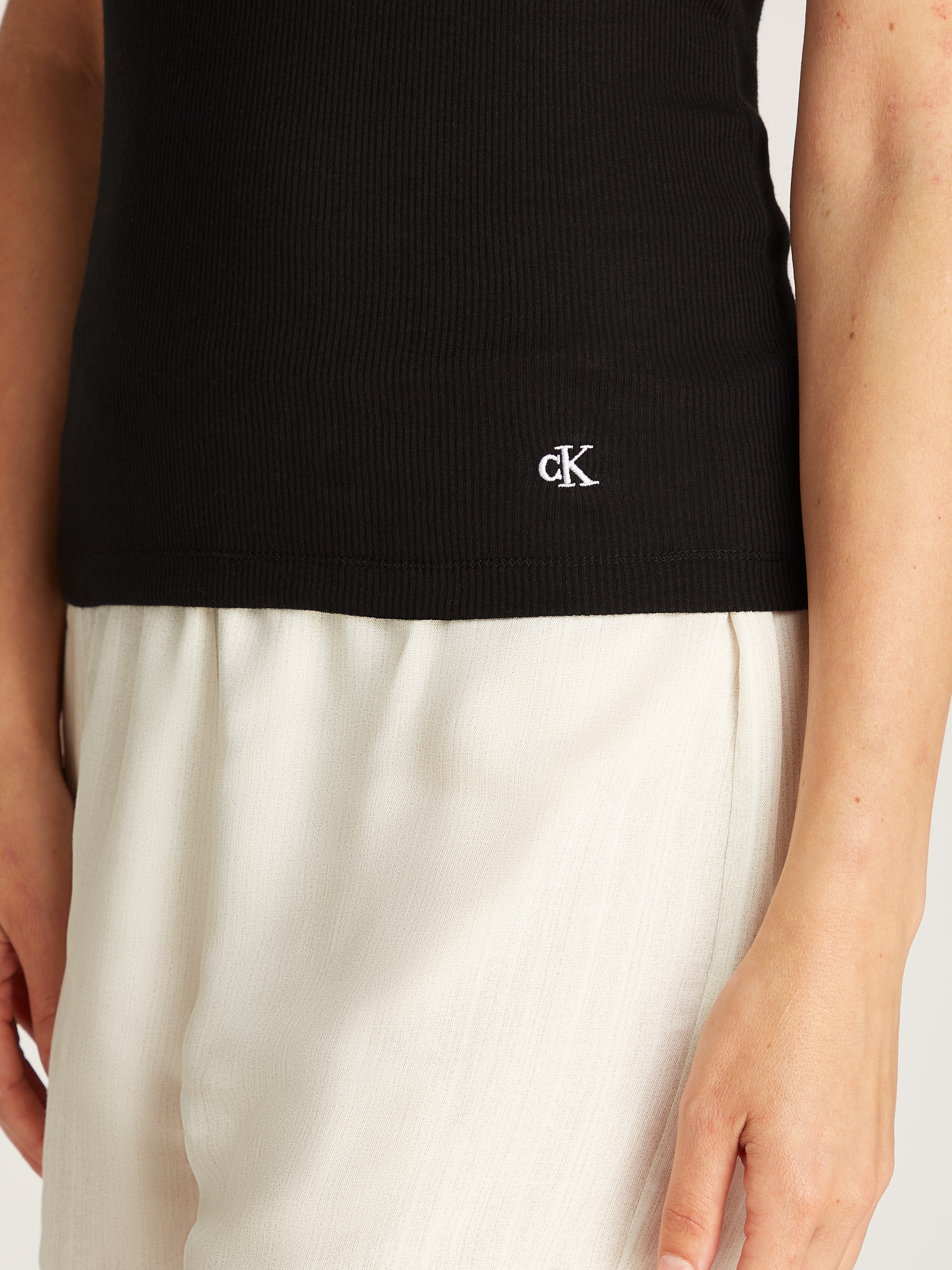 Calvin Klein Underwear Tanktop »SCOOP NECK COTTON TANK 3PK«, (Packung, 3 tlg., 3er-Pack), mit Logostickerei