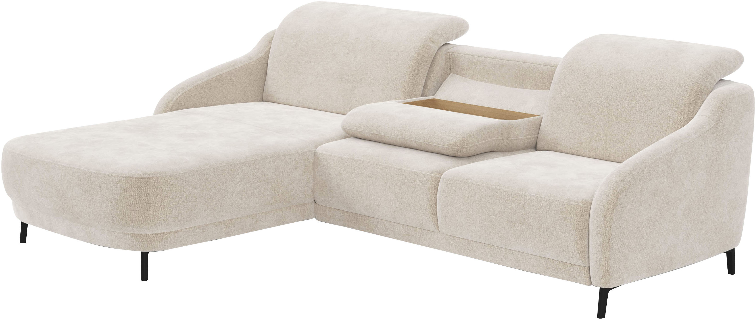 Thumbnail - sit&more Ecksofa "Blues L-Form" wahlweise mit Klapptisch und USB