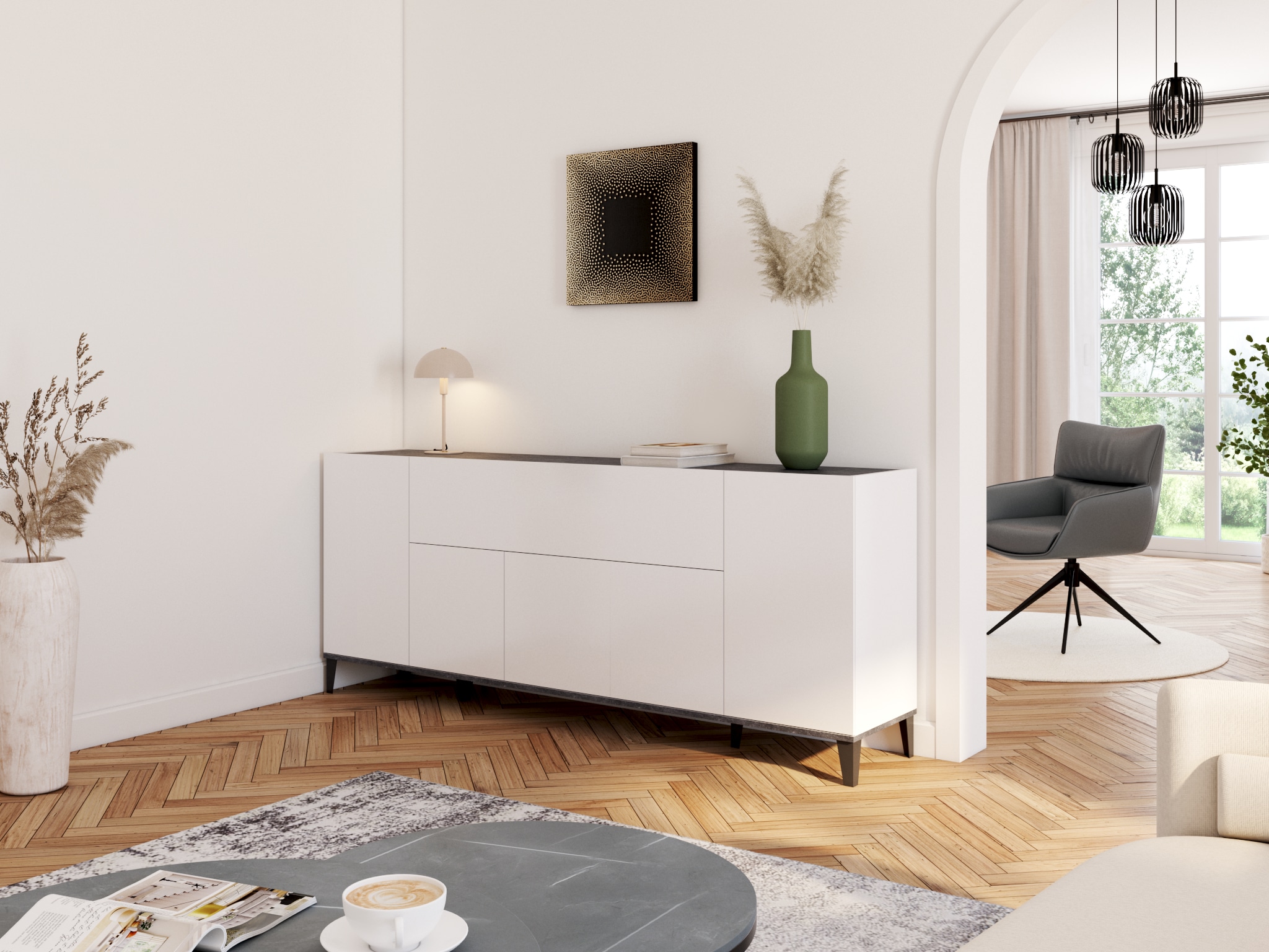 OTTO home Leinwandbild »The Frame« Abstrakt | Abstrakte | Kunst | Modern 1 Stk. tlg. Akustikbild mit sehr guten Schallabsorptions-Eigenschaften