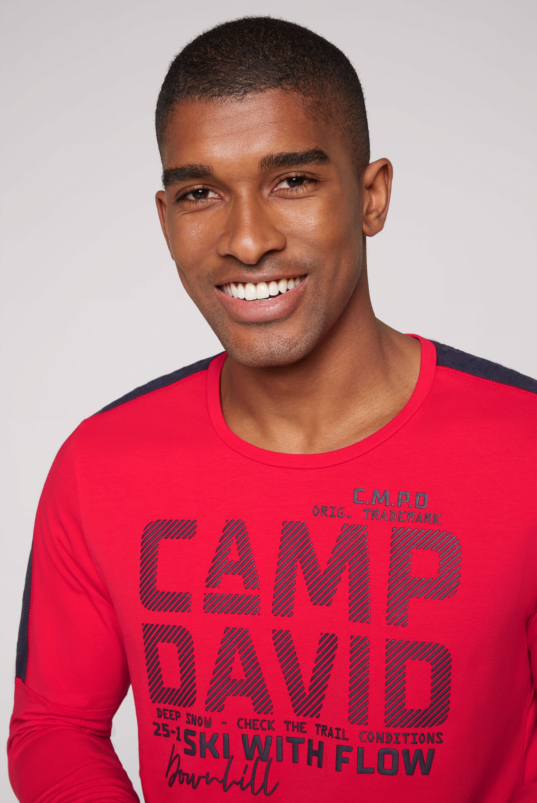 CAMP DAVID Rundhalsshirt, mit Teilungsnähten an den Seiten ▷ kaufen | BAUR