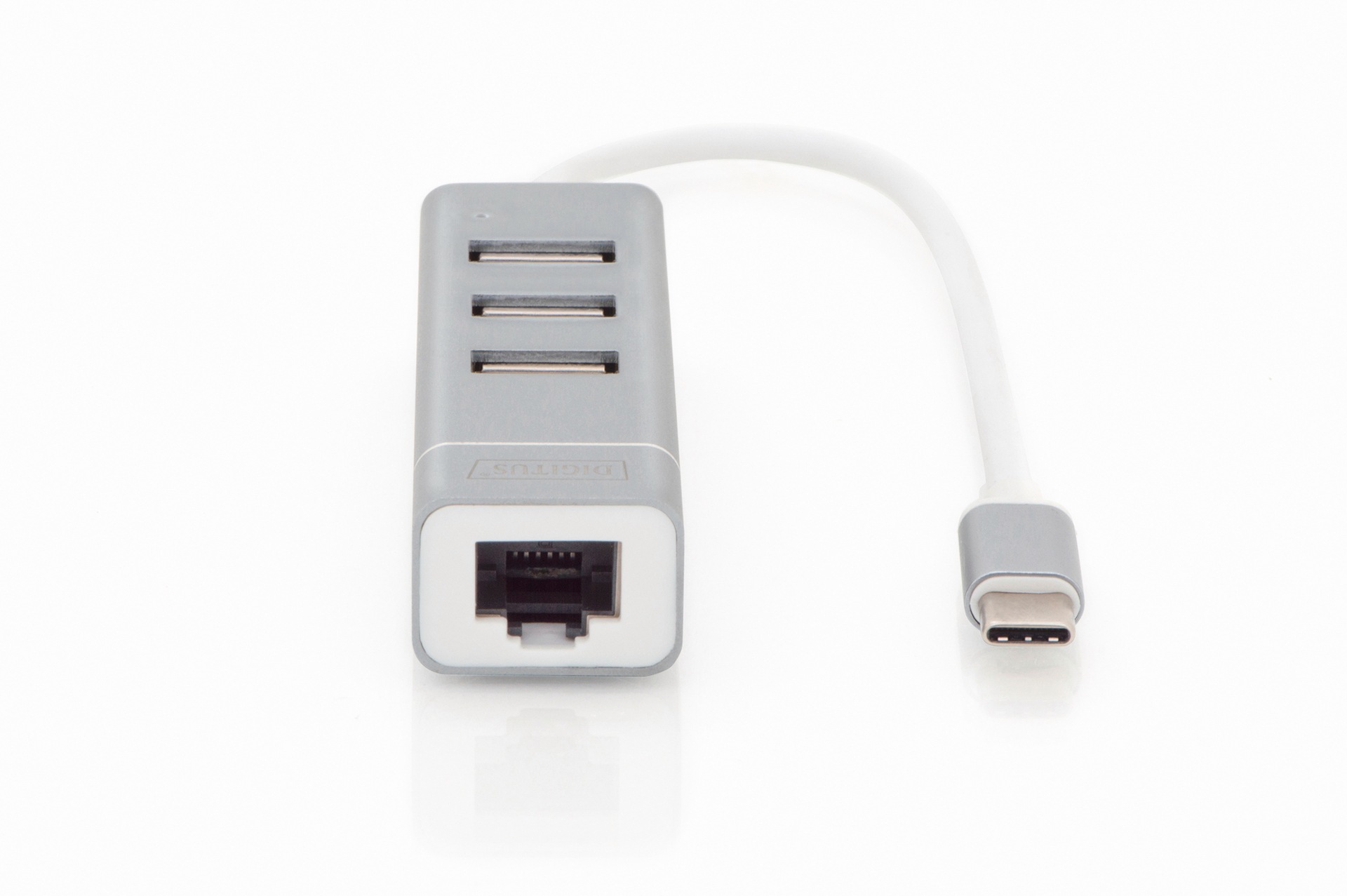 Digitus Laptop-Dockingstation »USB 2.0 3-Port Hub & FE LAN-Adapter Typ C Anschluss«