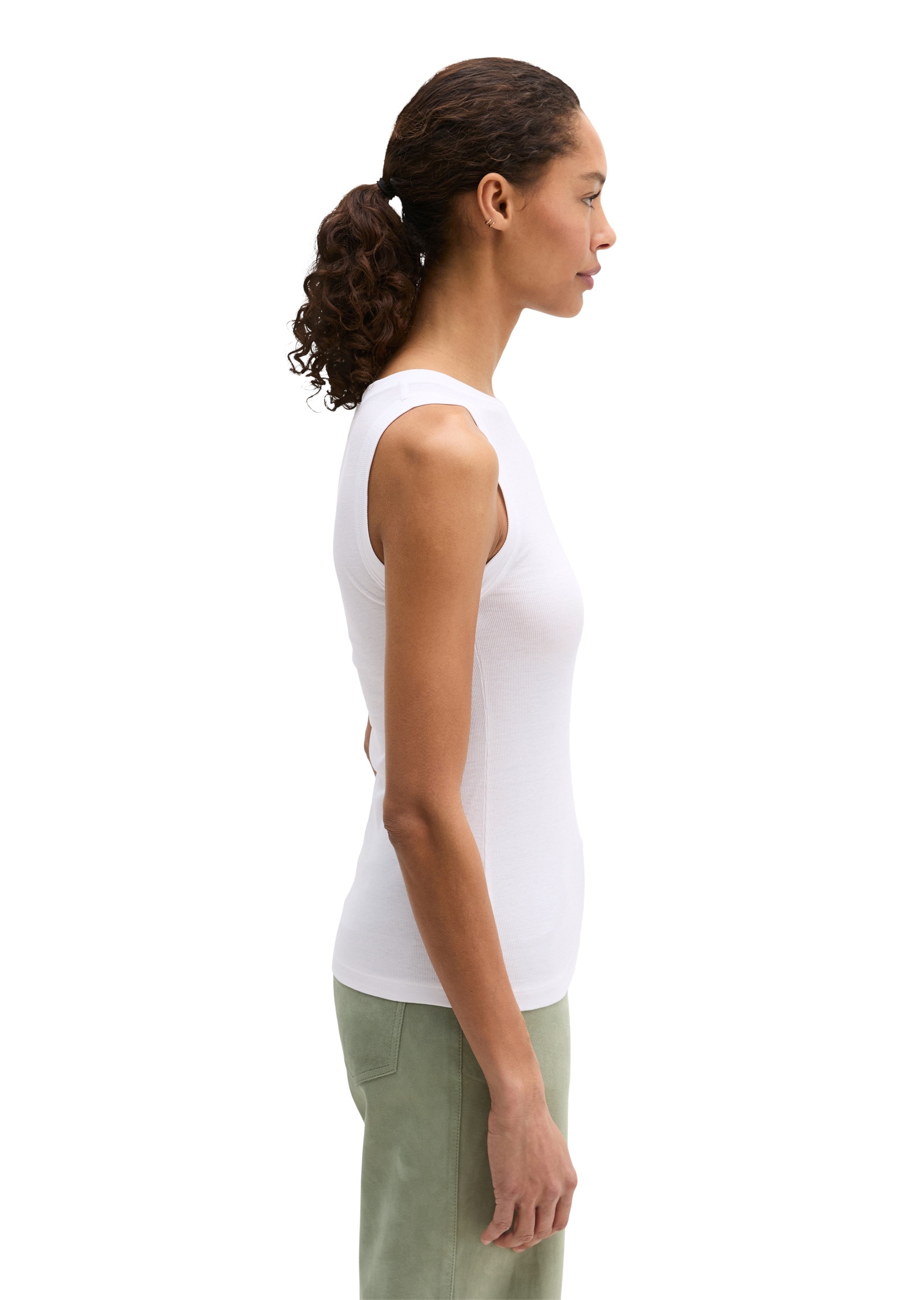 Marc O'Polo T-Shirt »aus Rippjersey«