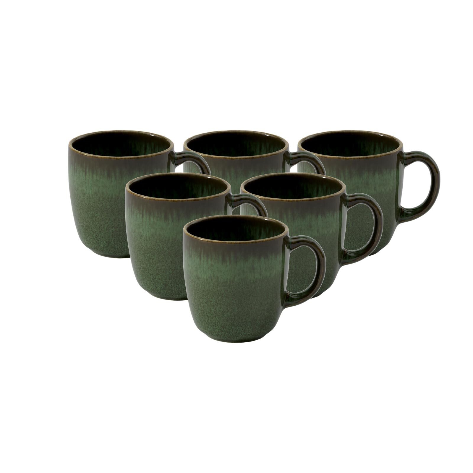 Tasse "Kaffeetassen Lave 190 ml 6er Set", grün, LIKE. BY VILLEROY & BOCH, Trinkgefäße