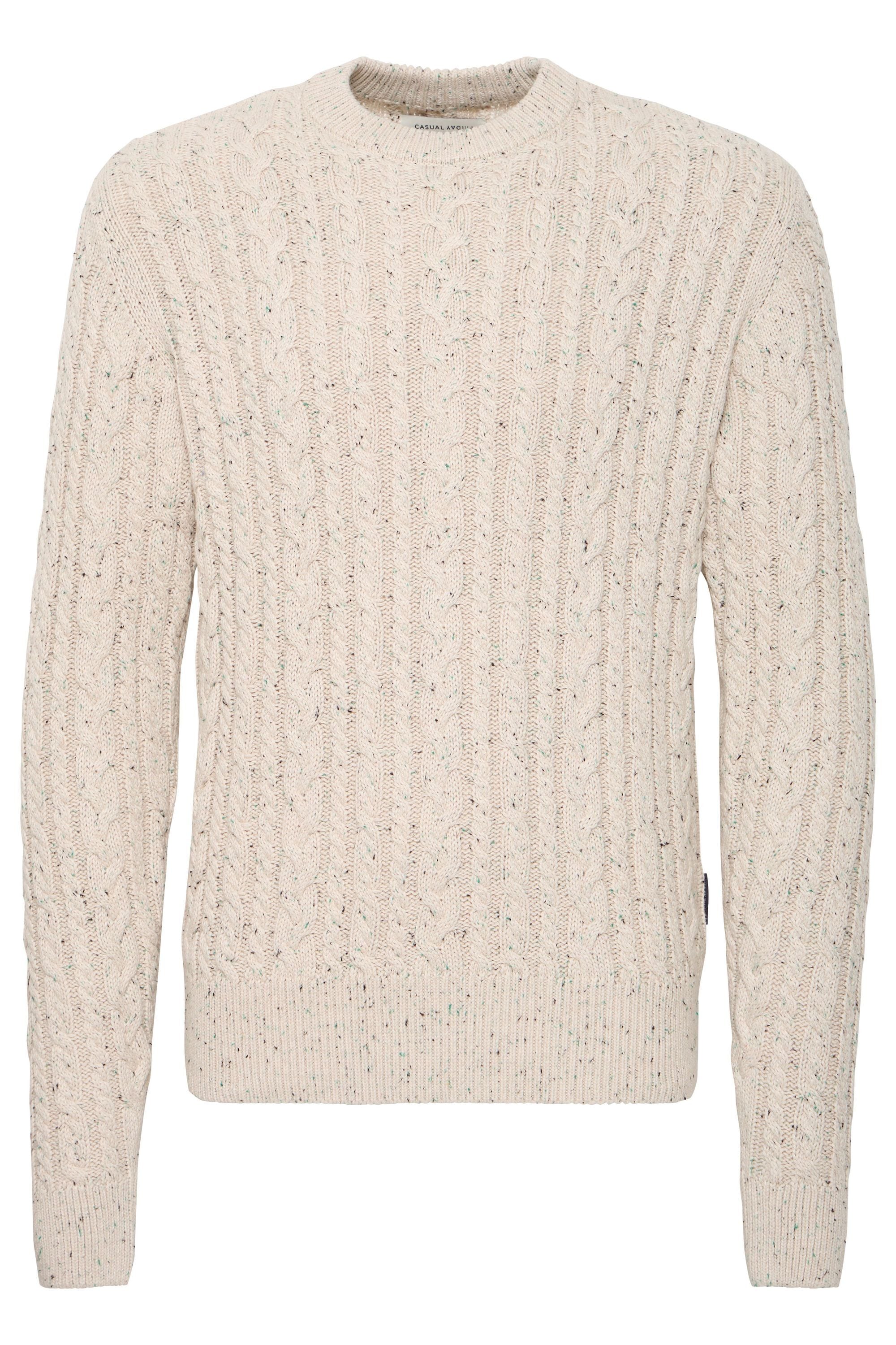 Casual Friday Strickfleece-Pullover "Strickpullover CFKarl"